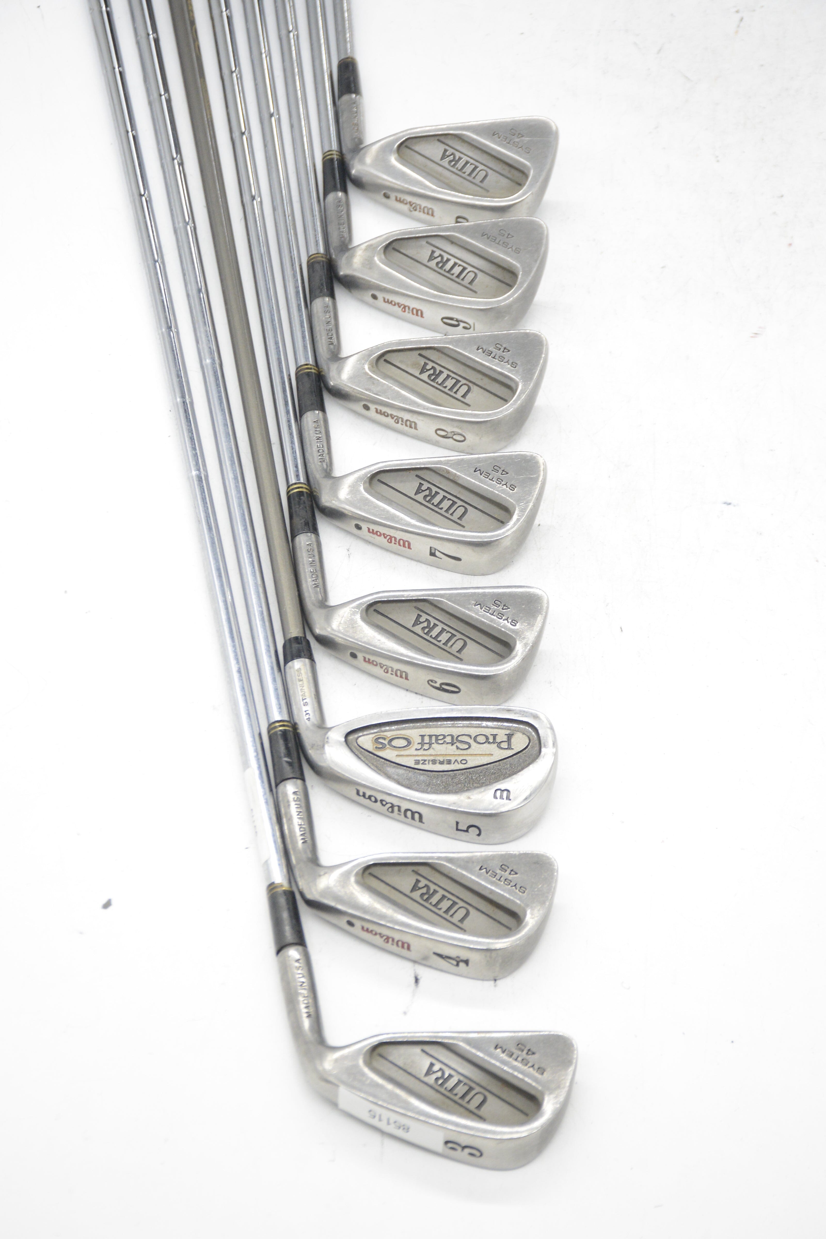 Wilson System 45 3-PW Iron Set S Flex -0.25" Golf Clubs GolfRoots 