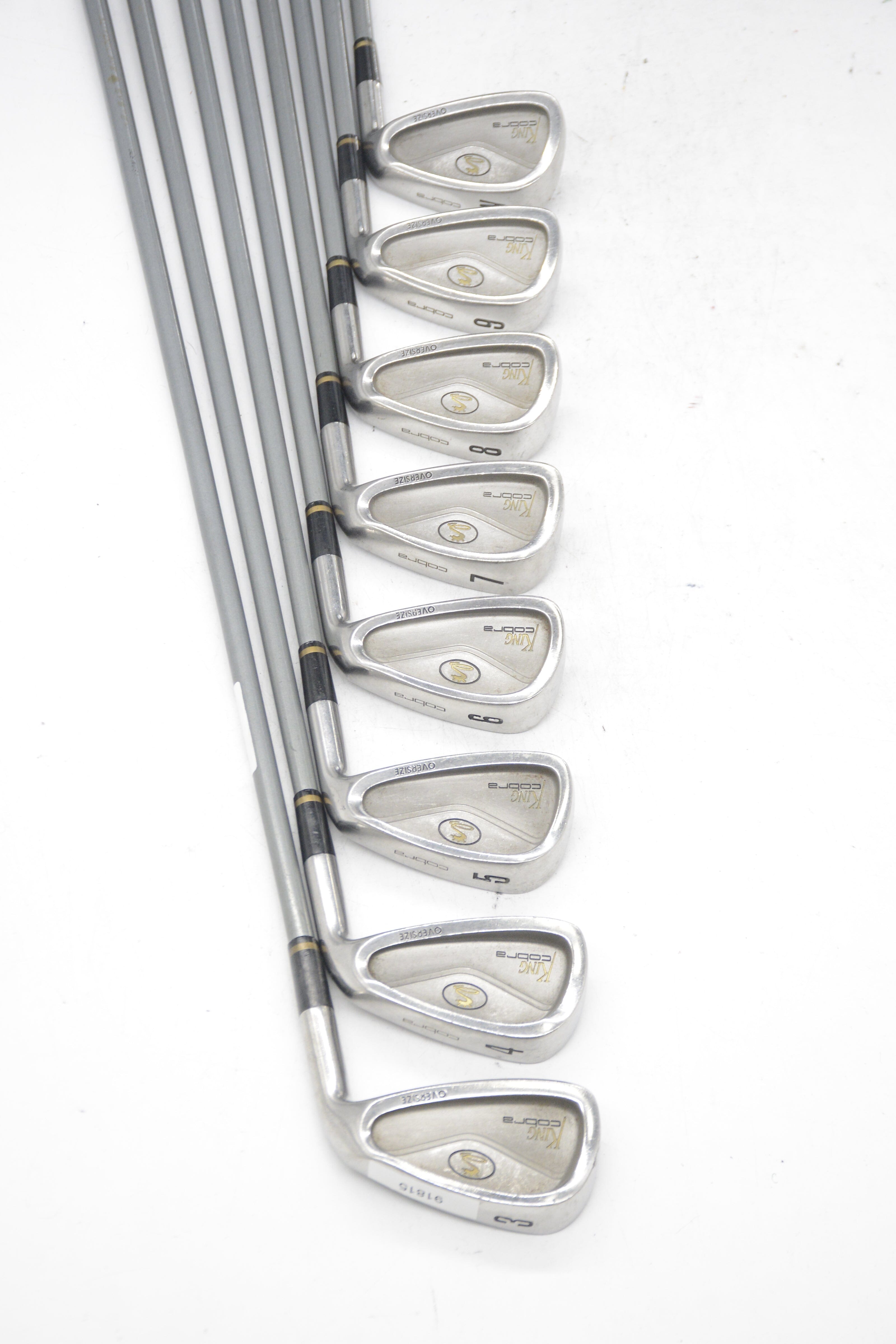 Cobra King OS 3-PW Iron Set R Flex -0.25" Golf Clubs GolfRoots 