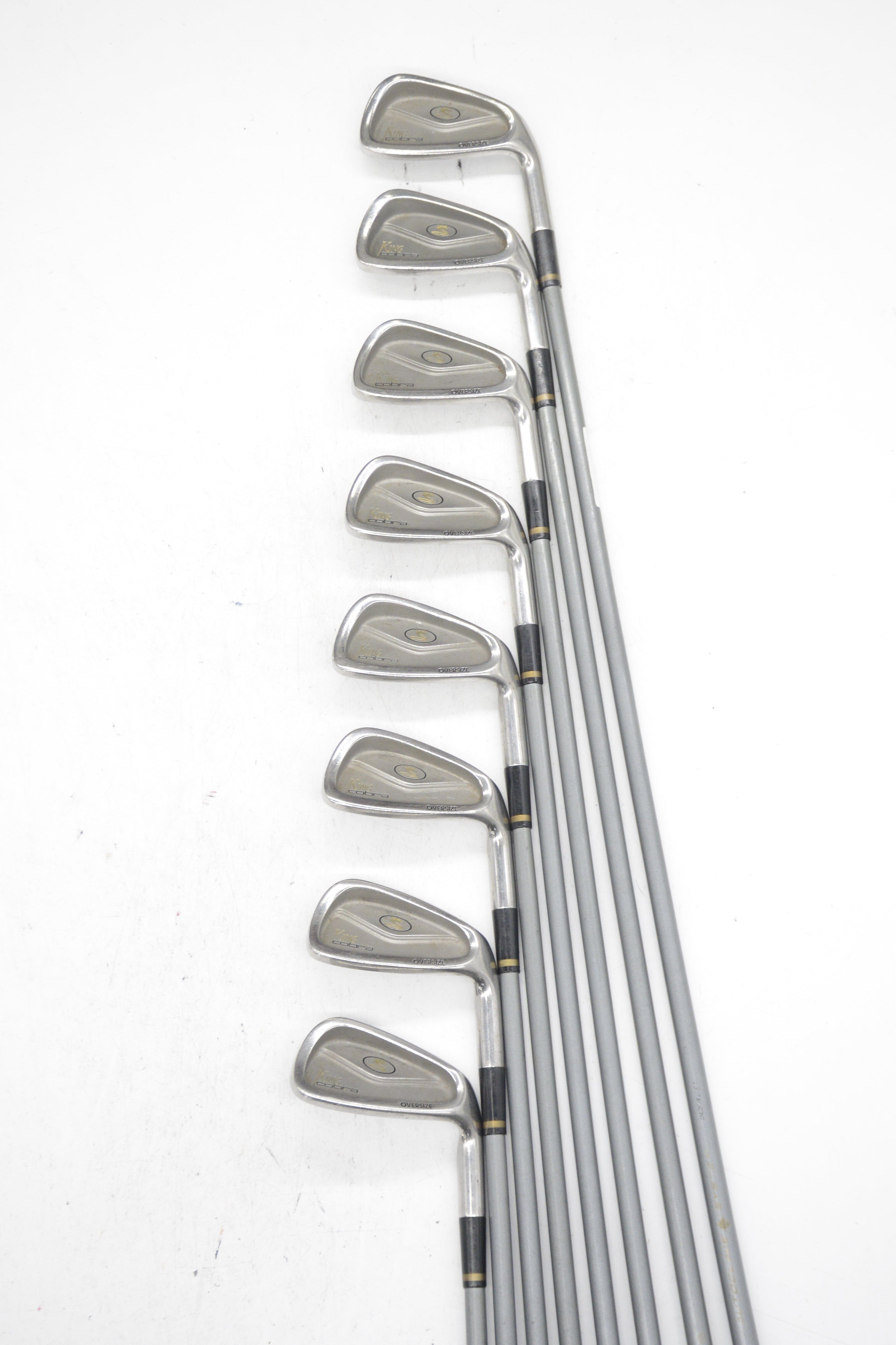 Cobra King OS 3-PW Iron Set R Flex -0.25" Golf Clubs GolfRoots 