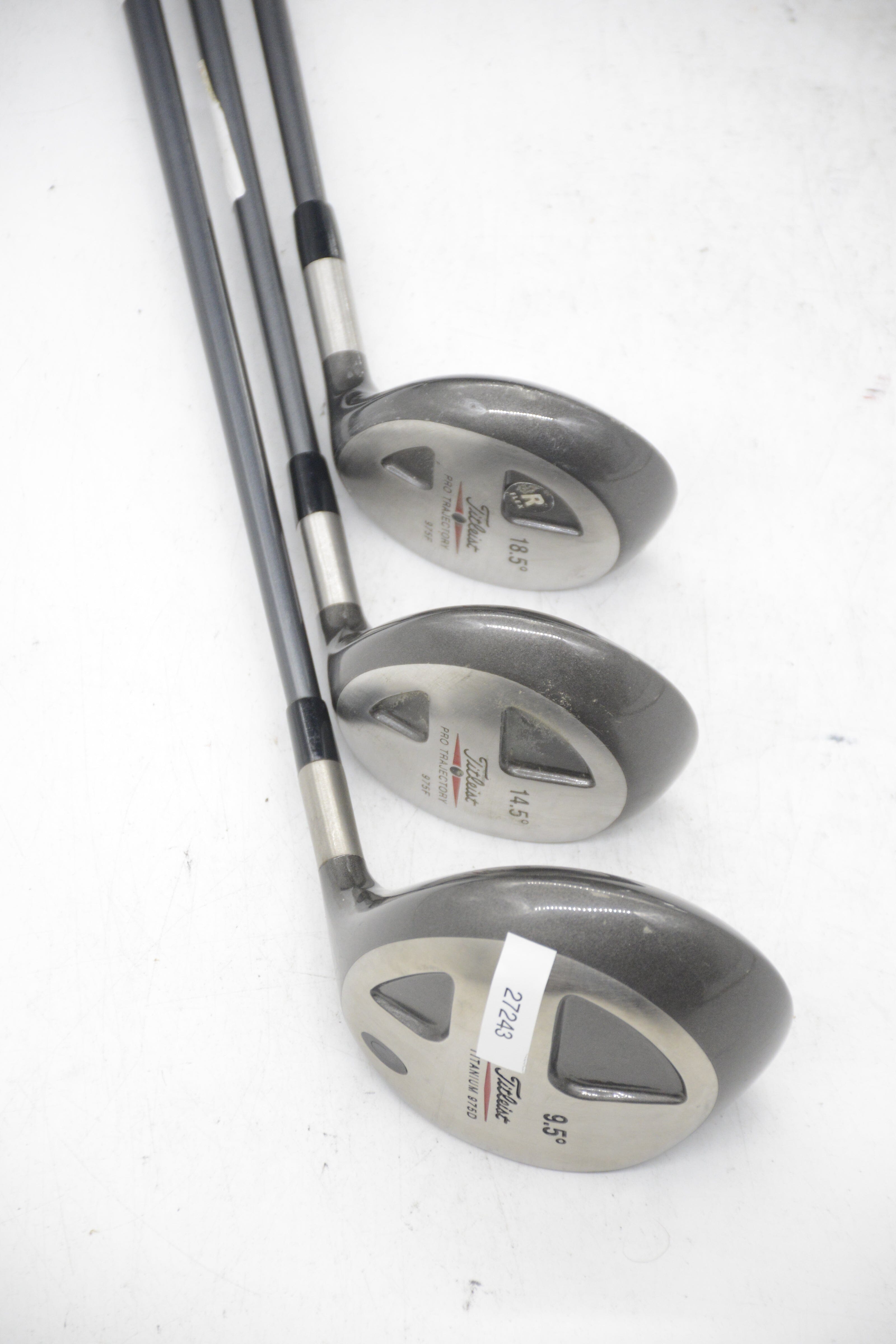 Titleist 975 D/F D, 3W, 5W Wood Set R Flex Golf Clubs GolfRoots 