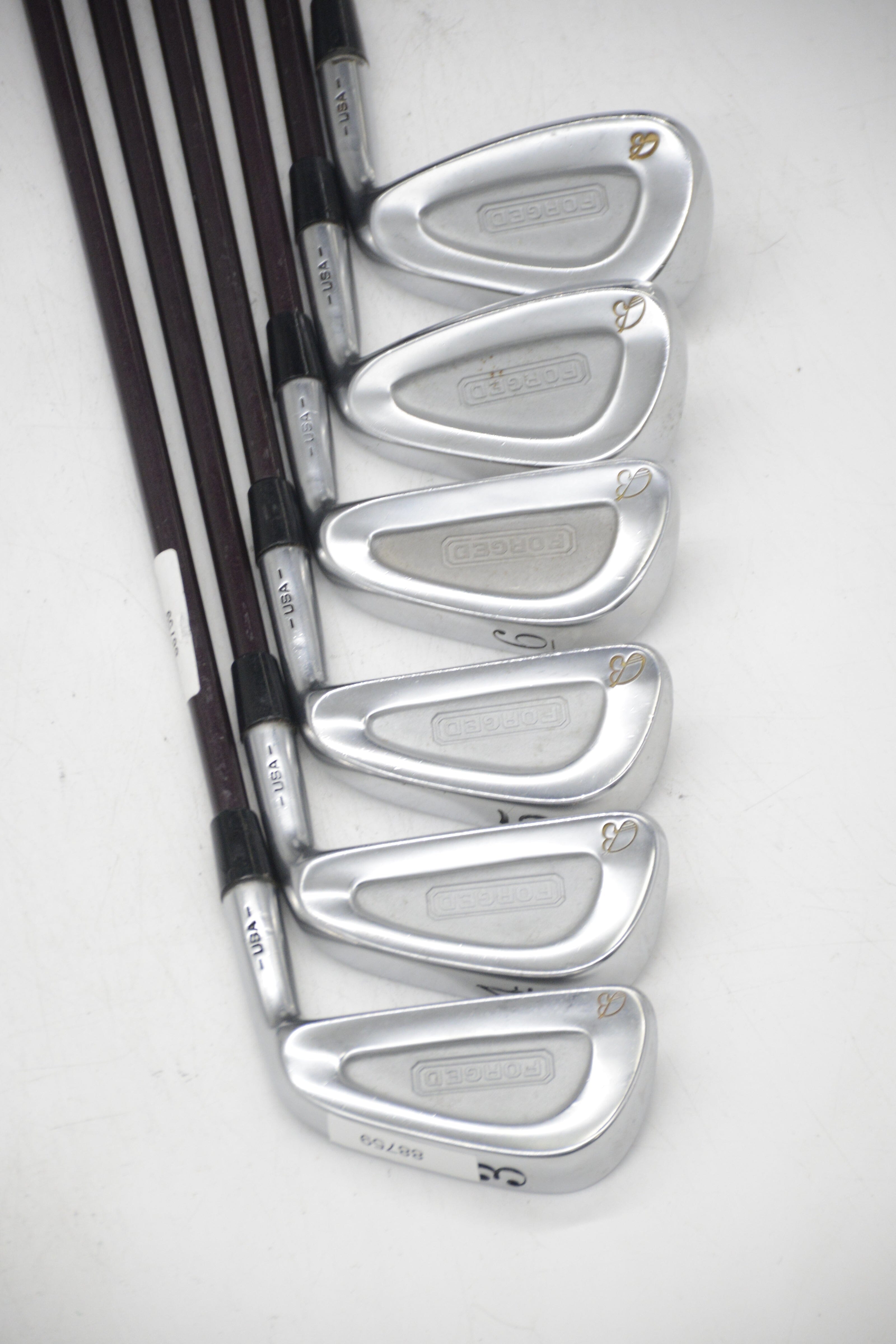 Gold B Forged 3-6, 8-9 Iron Set X Flex +0.75" Golf Clubs GolfRoots 