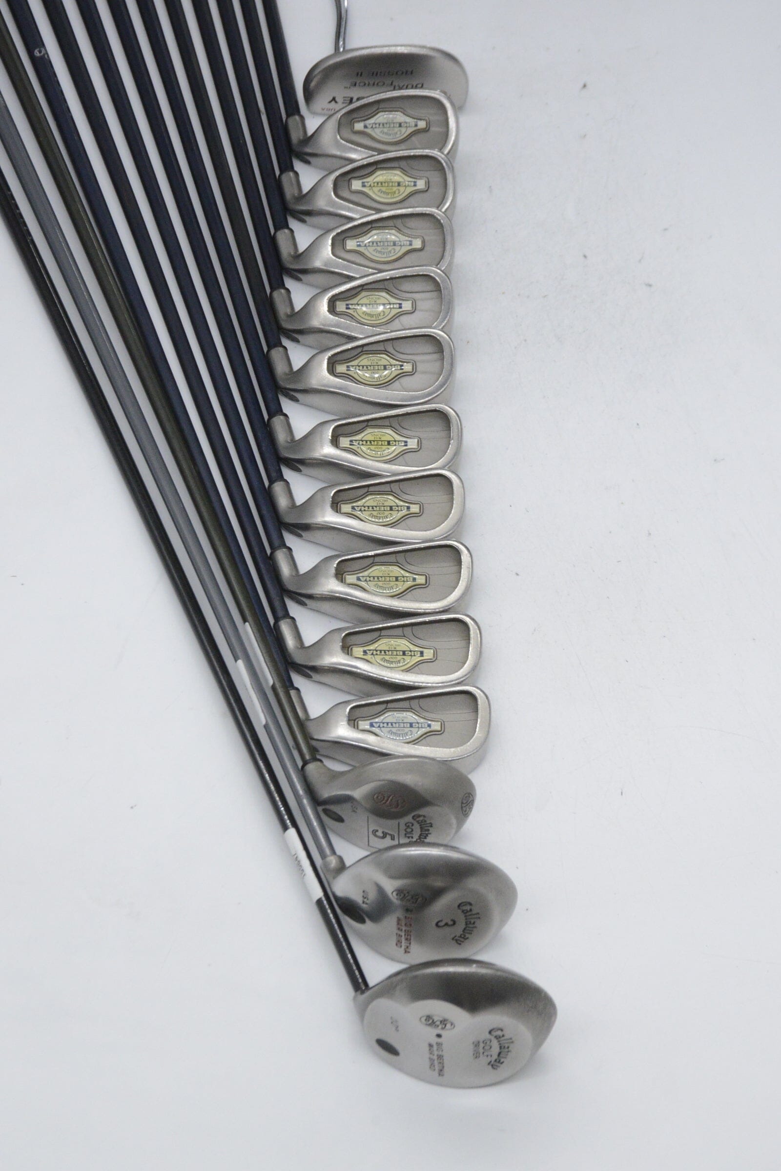 Callaway Big Bertha X-12 Mixed Full Set R Flex -0.5" Golf Clubs GolfRoots 