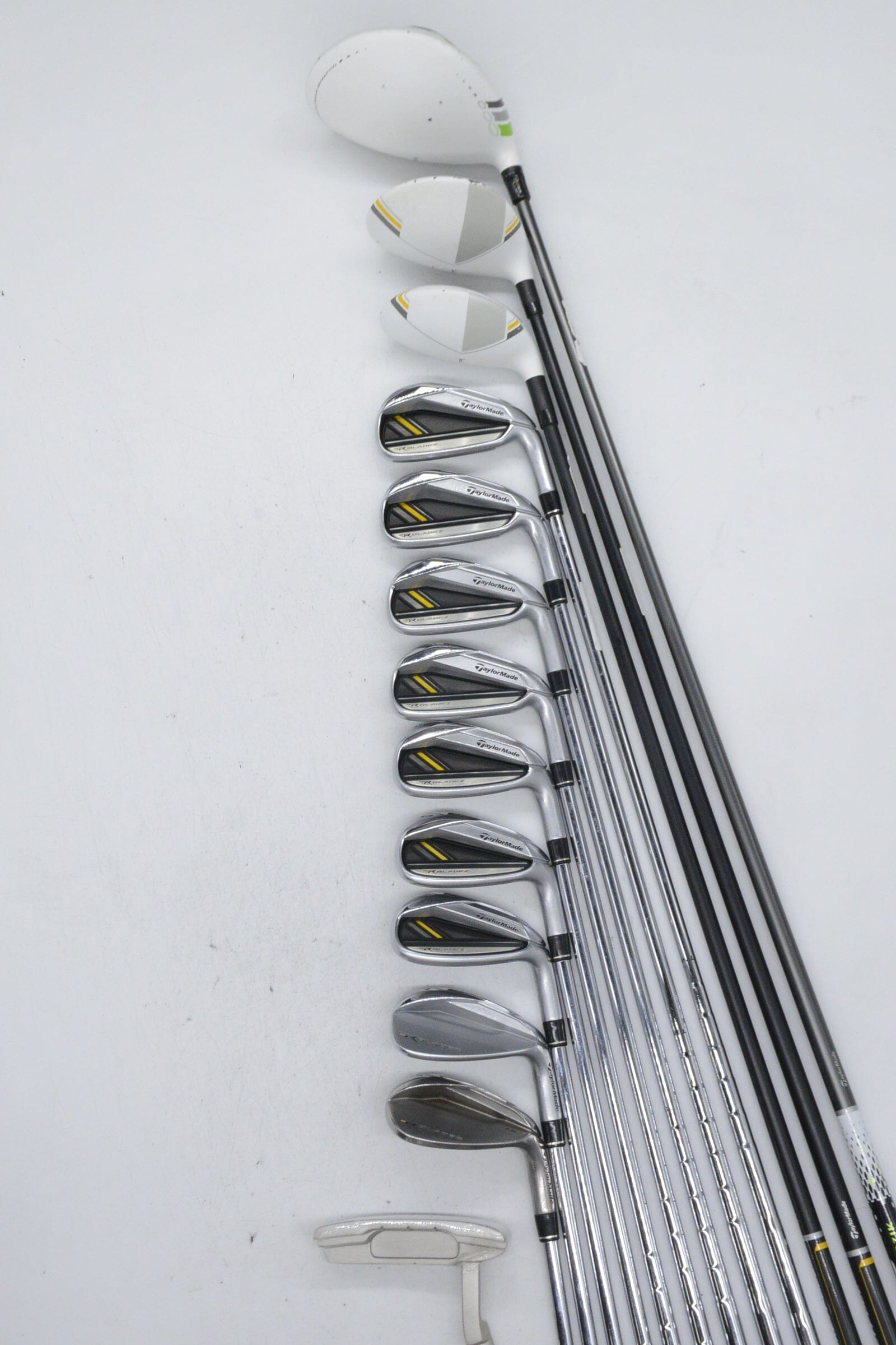 TaylorMade Rbladez Mixed Full Set R Flex +0.5" Golf Clubs GolfRoots 