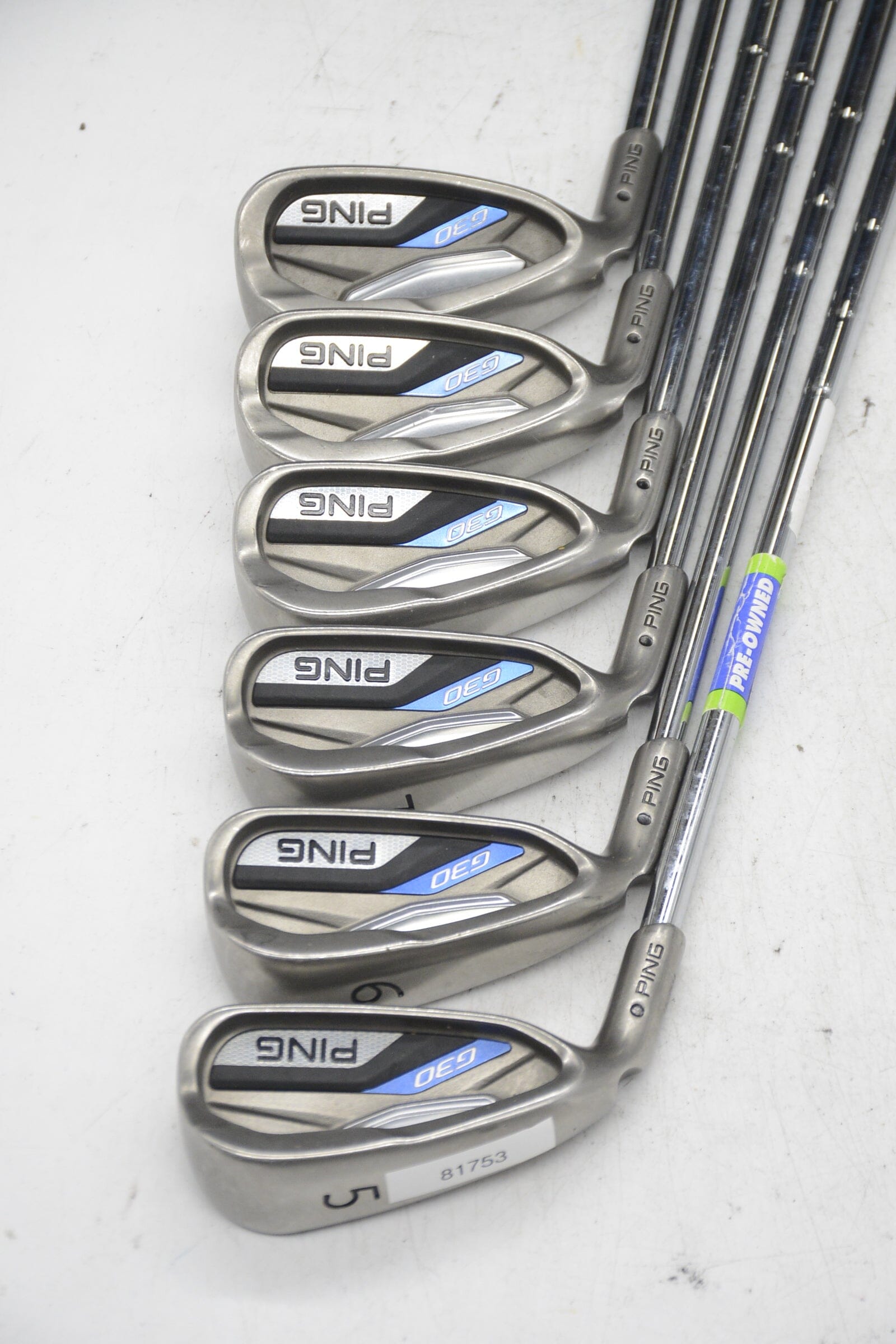 Lefty Ping G30 5-PW Iron Set S Flex +0.5" Golf Clubs GolfRoots 