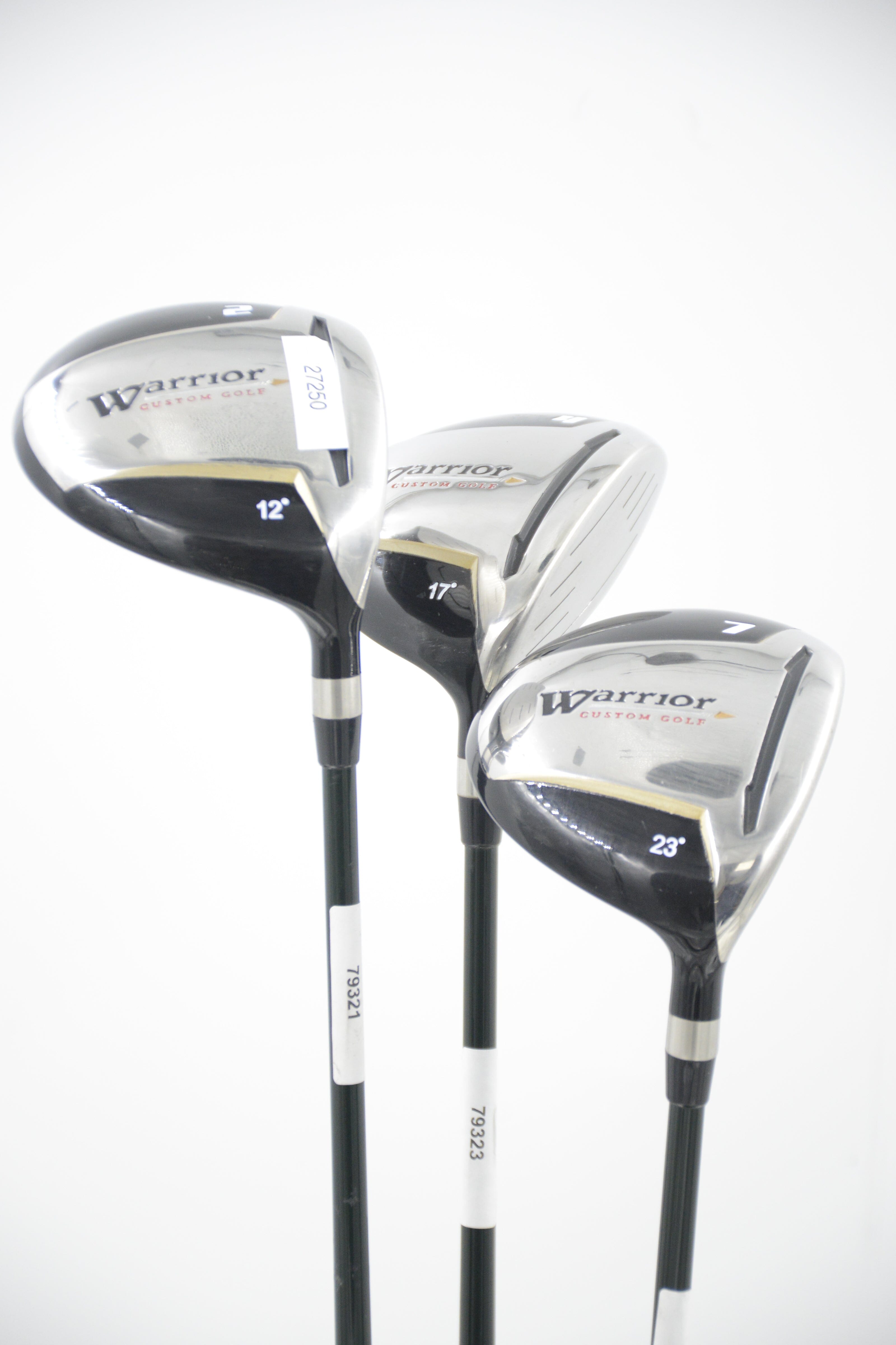 Warrior 2W, 4W, 7W Wood Set R Flex Golf Clubs GolfRoots 