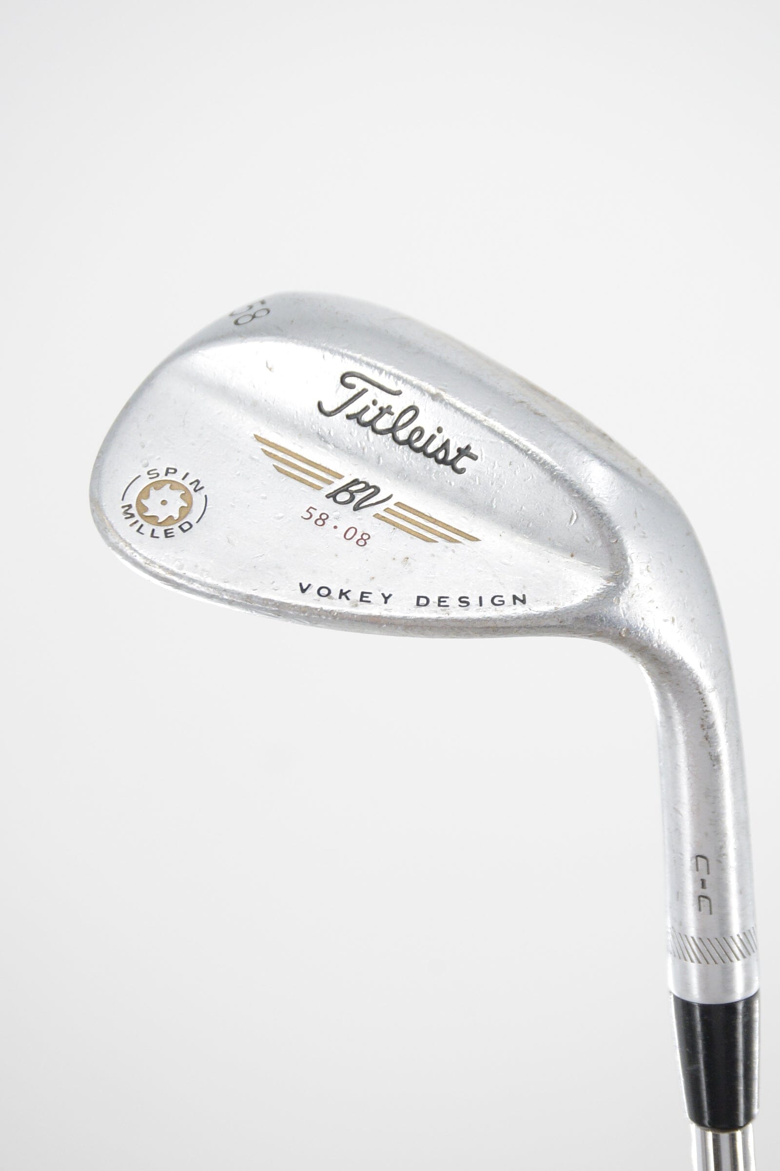 Titleist Vokey Spin Milled Chrome C-C 58 Degree Wedge S Flex 34.25" Golf Clubs GolfRoots 