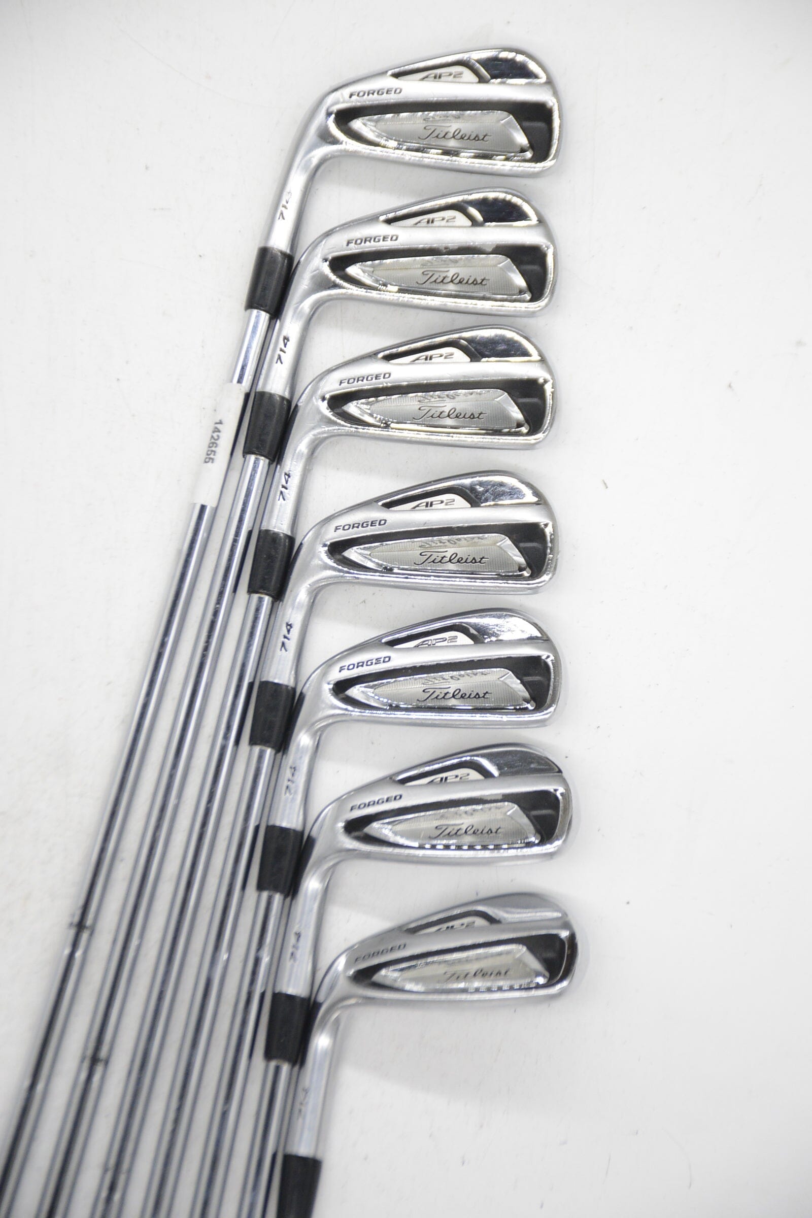 Lefty Titleist 714 AP2 Forged 3-8, PW Iron Set S Flex +0.25" Golf Clubs GolfRoots 