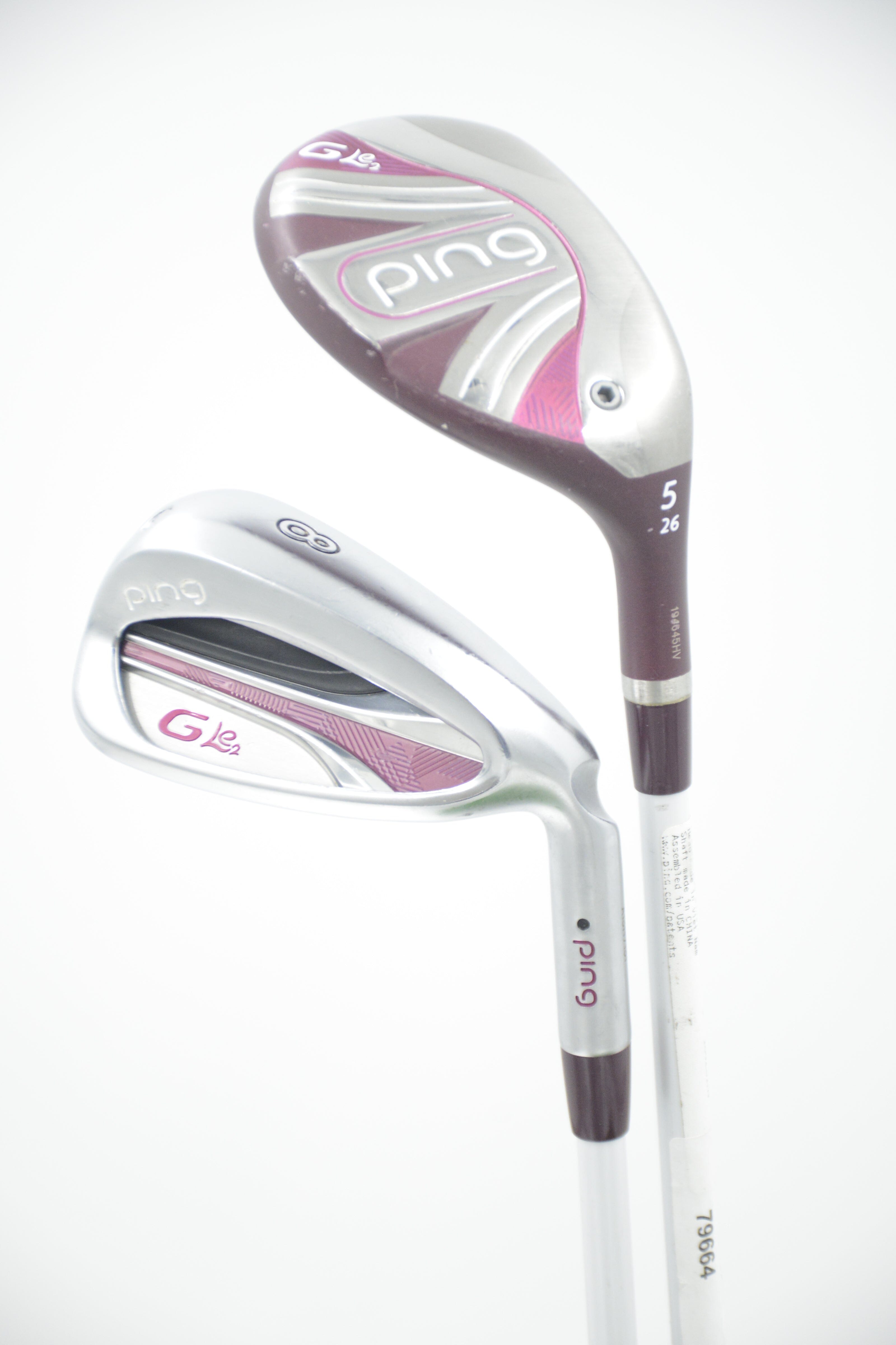 Women's Ping G Le2 5H-7H, 7-UW Iron Set W Flex Std Length Golf Clubs GolfRoots 