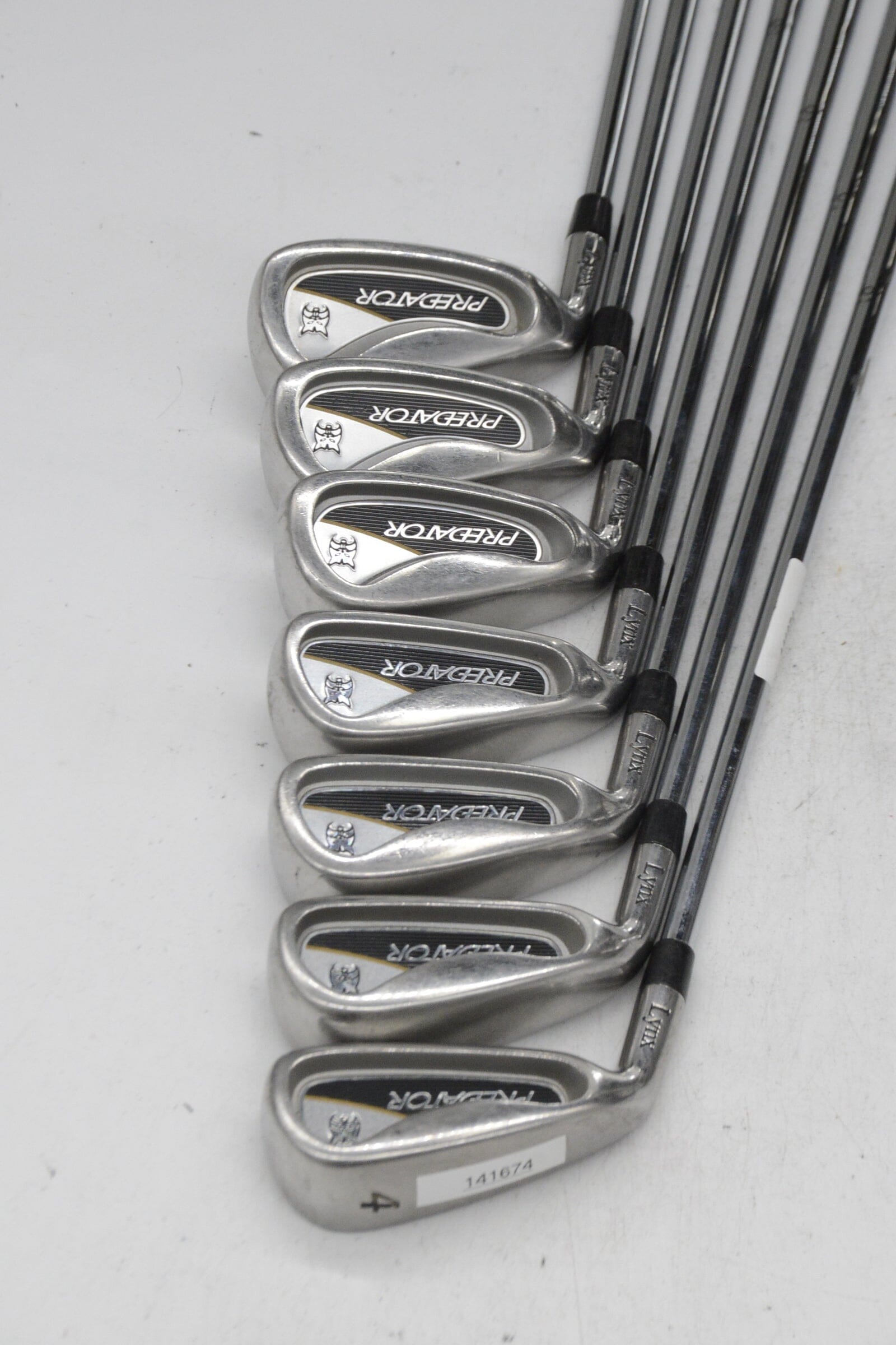 Lefty Lynx Predator 4-PW Iron Set R Flex -0.75" Golf Clubs GolfRoots 
