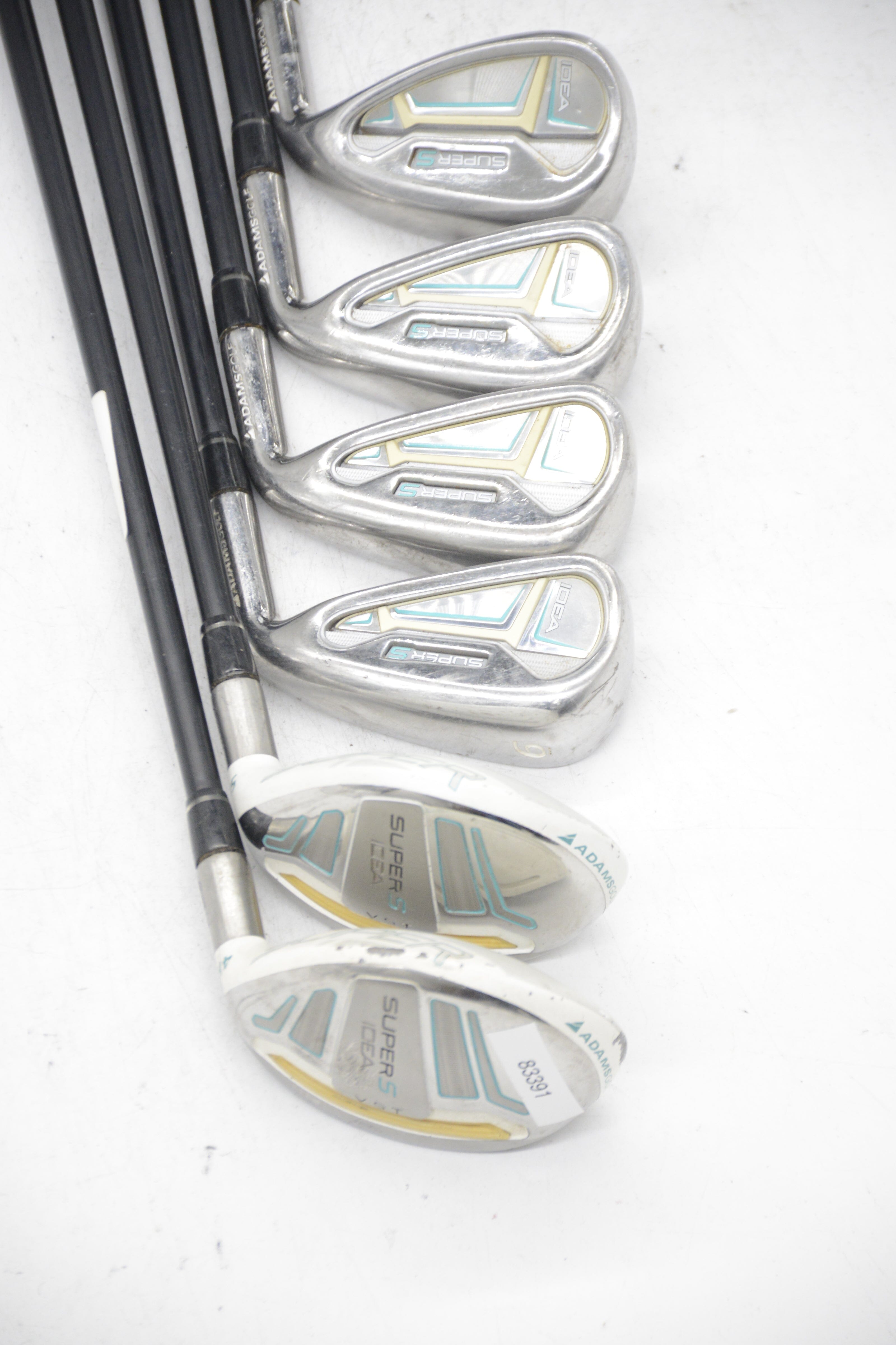 Women's Adams Idea Super S 4H, 5H, 6, 8-9, SW Iron Set W Flex +0.5" Golf Clubs GolfRoots 