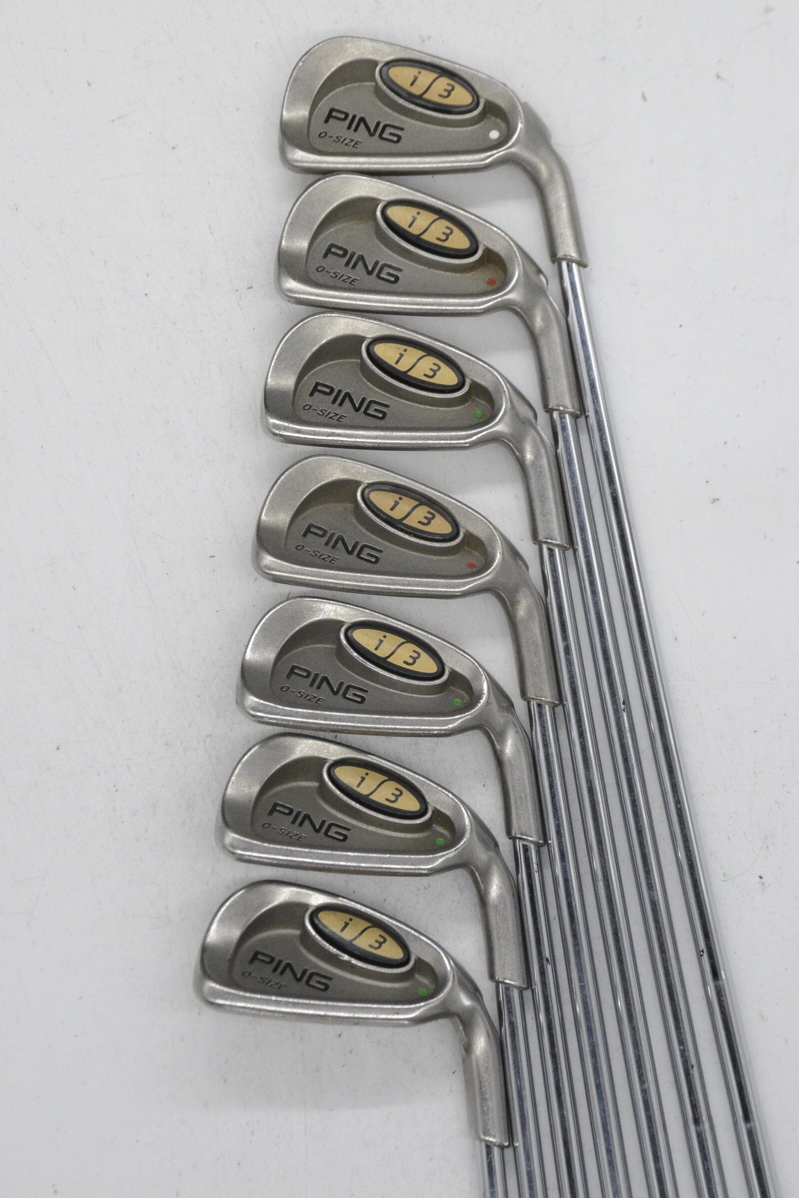 Ping I3 O-Size 3-9 Iron Set S Flex Std Length Golf Clubs GolfRoots 