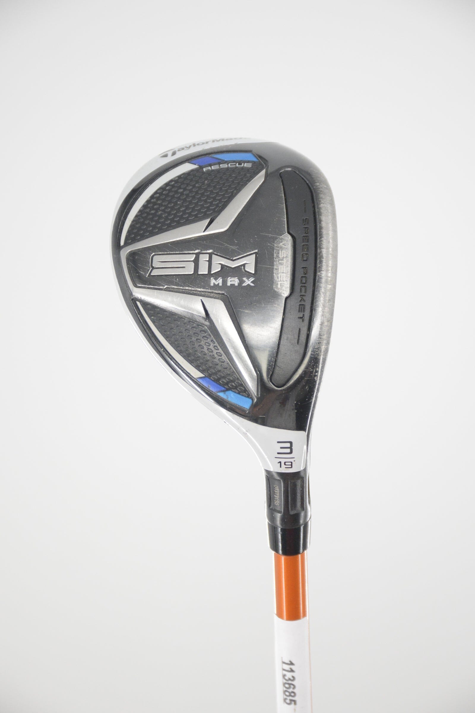 TaylorMade SIM Max 3 Hybrid S Flex 40.5" Golf Clubs GolfRoots 