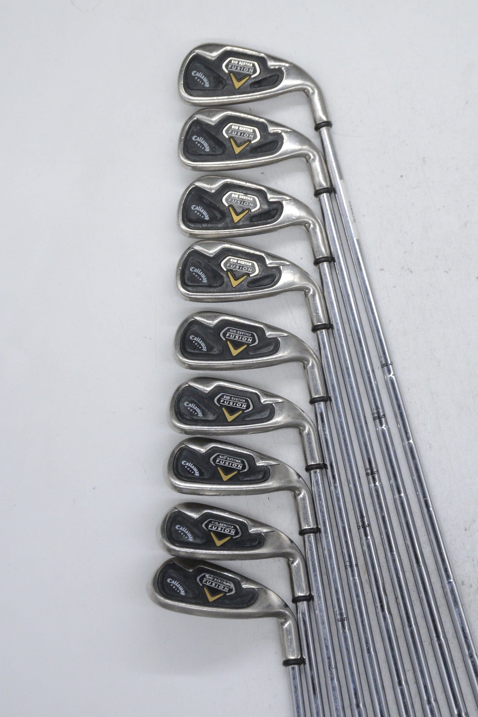 Callaway Big Bertha Fusion 3-6, 8-SW Iron Set S Flex +0.5" Golf Clubs GolfRoots 