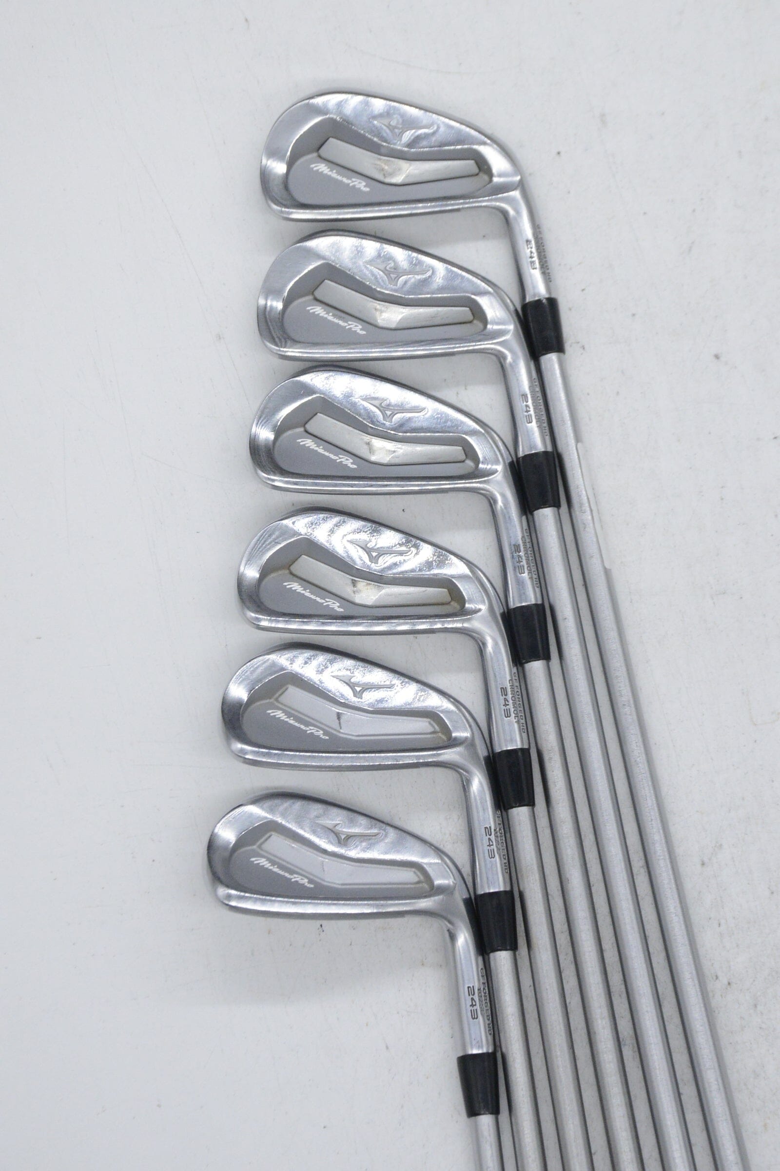 Mizuno Pro 243 4-9 Iron Set X Flex +1" Golf Clubs GolfRoots 