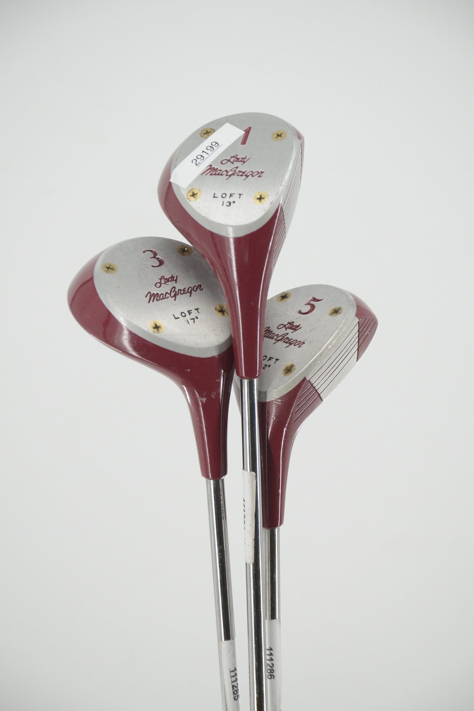 Women's MacGregor Lady MacGregor D, 3W, 5W Wood Set W Flex Golf Clubs GolfRoots 