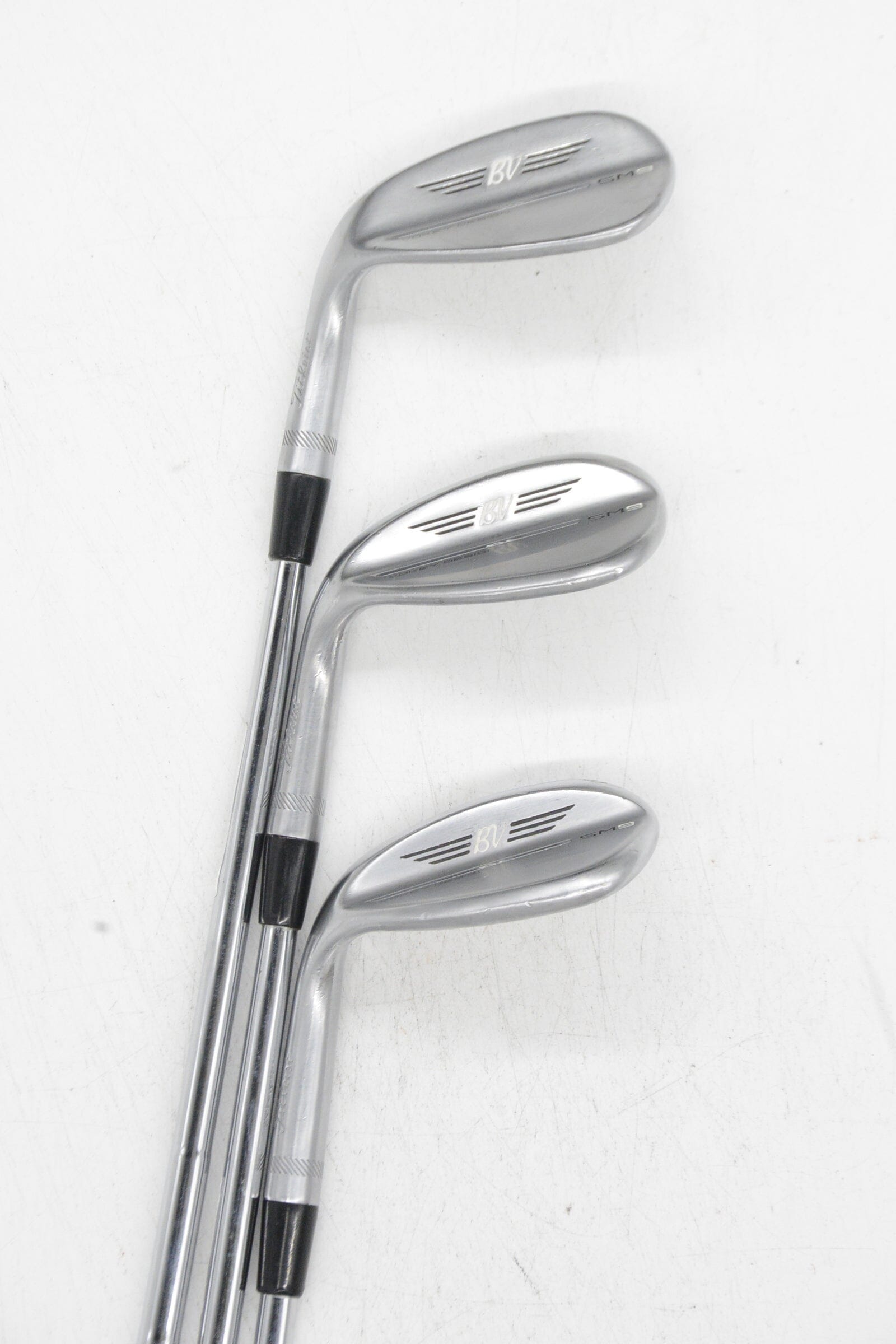 Lefty Titleist Vokey SM9 Brushed Steel 52, 56, 60 Degree Wedge Set Wedge Flex Golf Clubs GolfRoots 