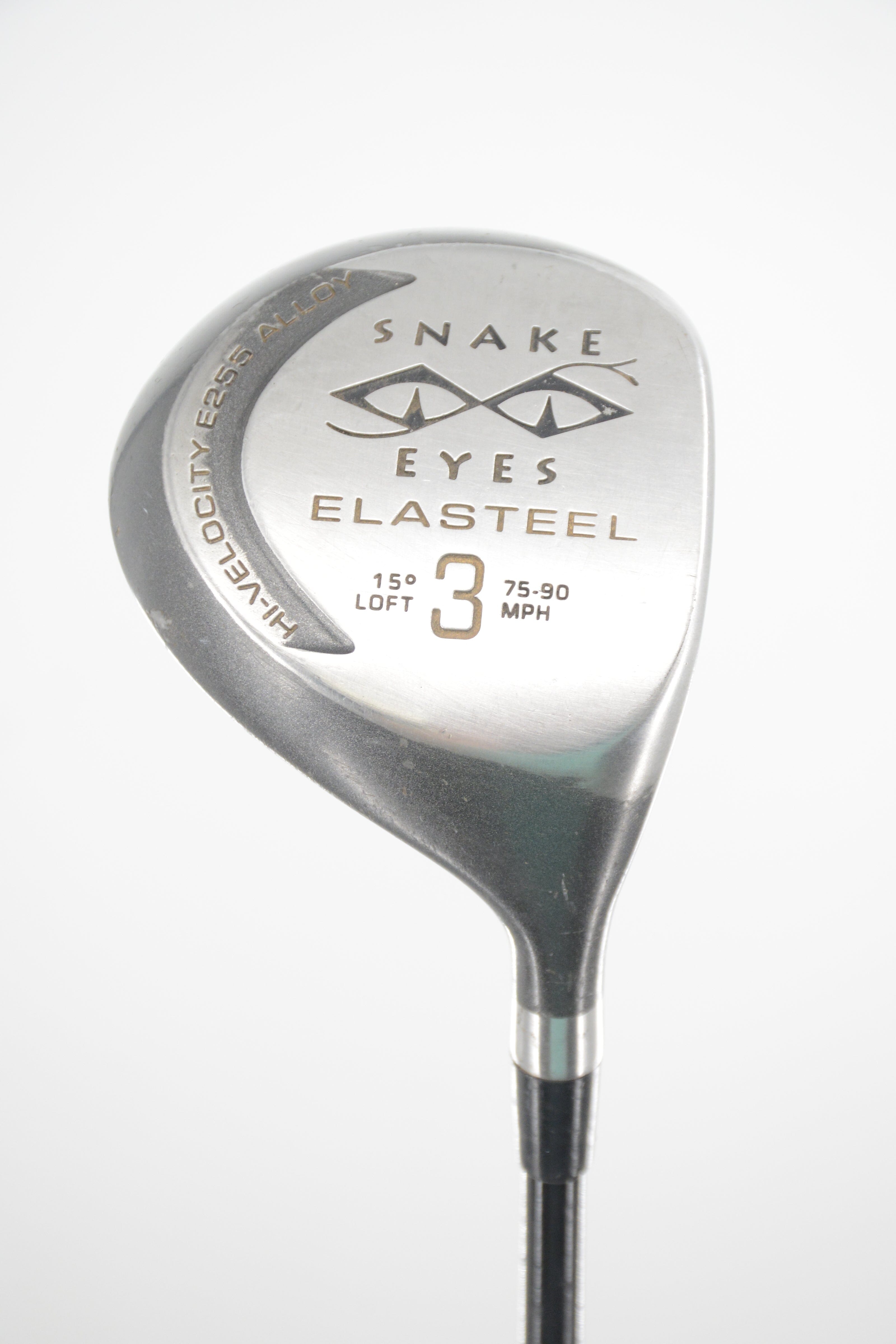 Snake Eyes Elasteel 3 Wood S Flex 42.75" Golf Clubs GolfRoots 