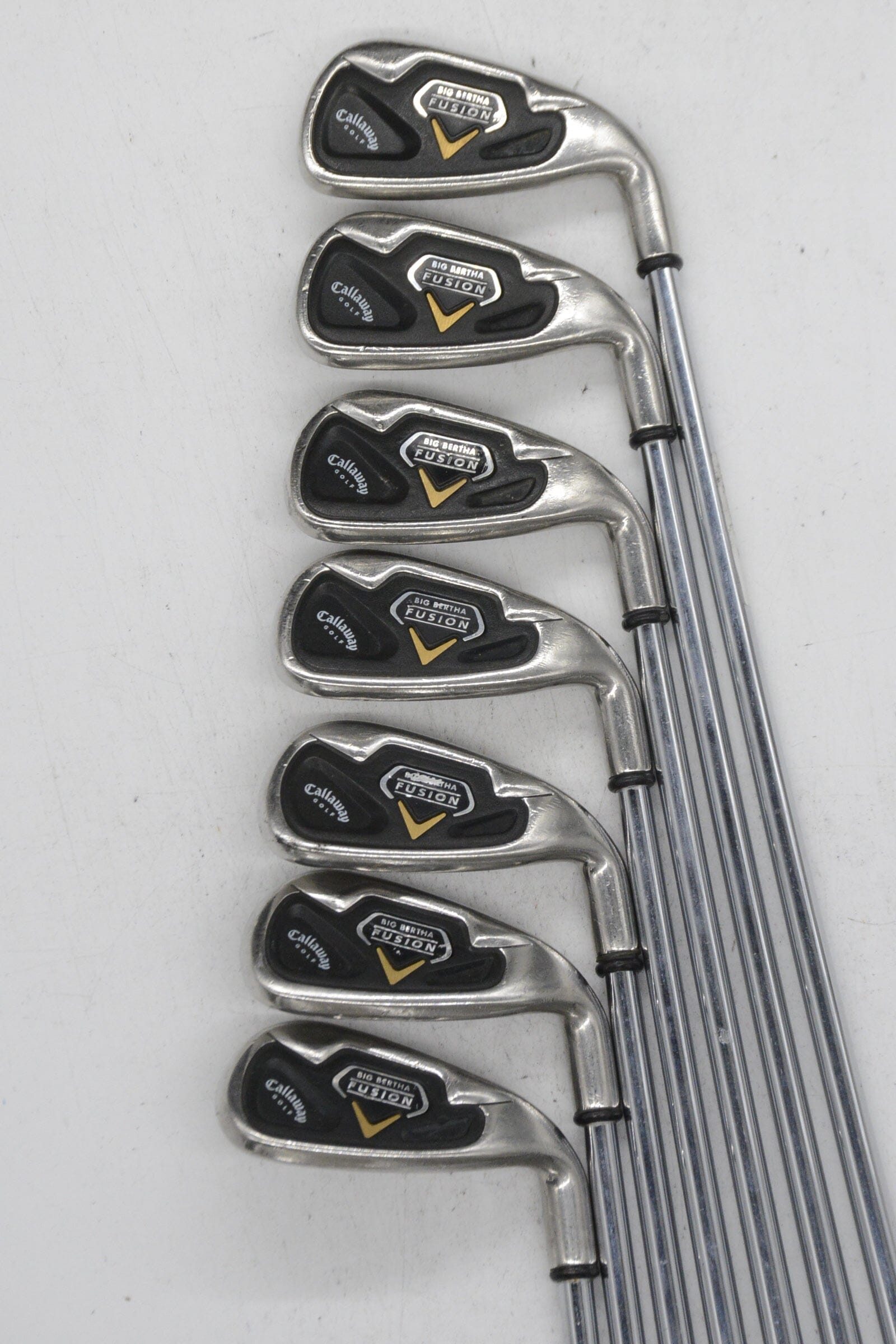 Callaway Big Bertha Fusion 4, 6-AW Iron Set S Flex +1.5" Golf Clubs GolfRoots 