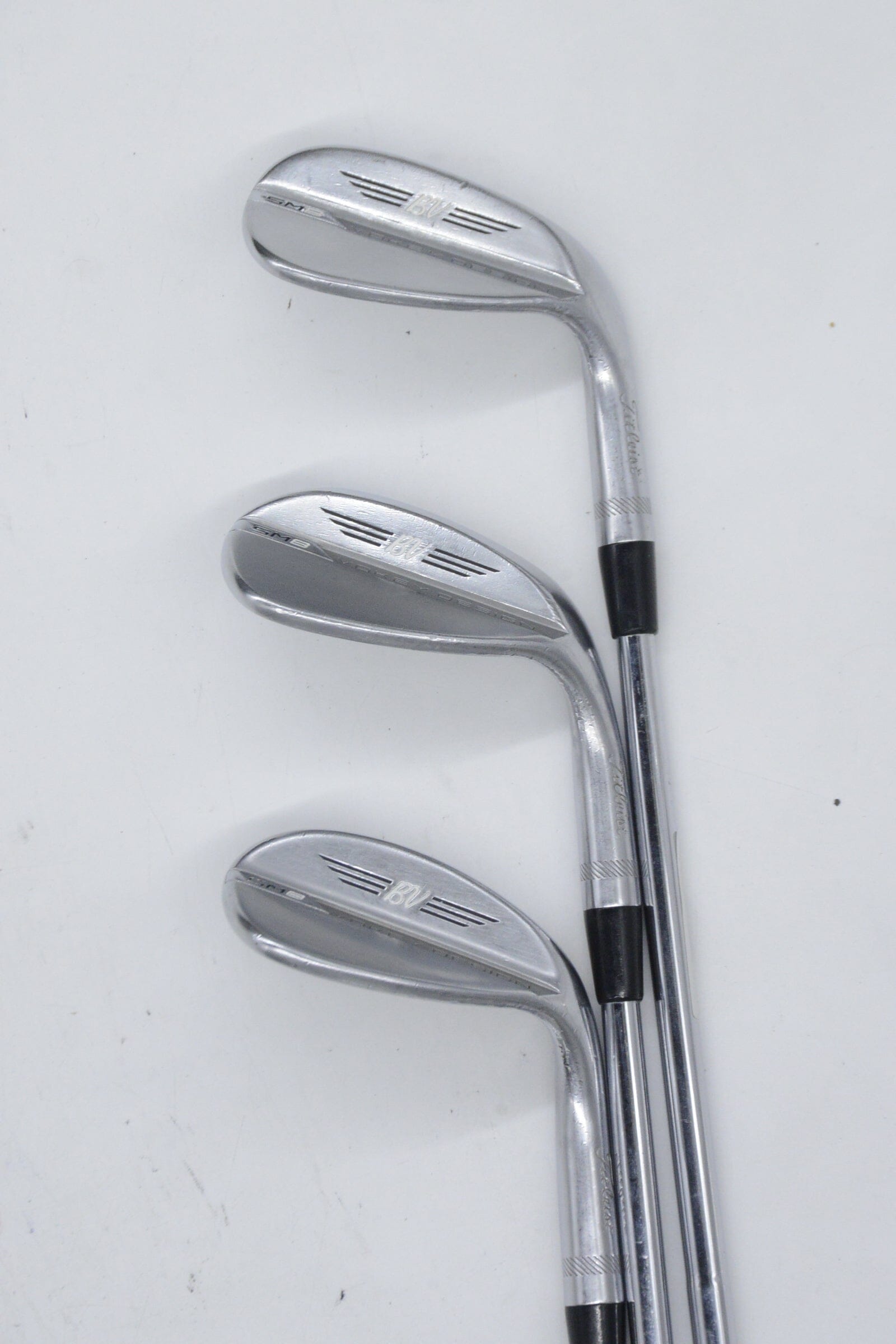 Titleist Vokey SM8 Tour Chrome 52, 56, 60 Degree Wedge Set Wedge Flex Golf Clubs GolfRoots 