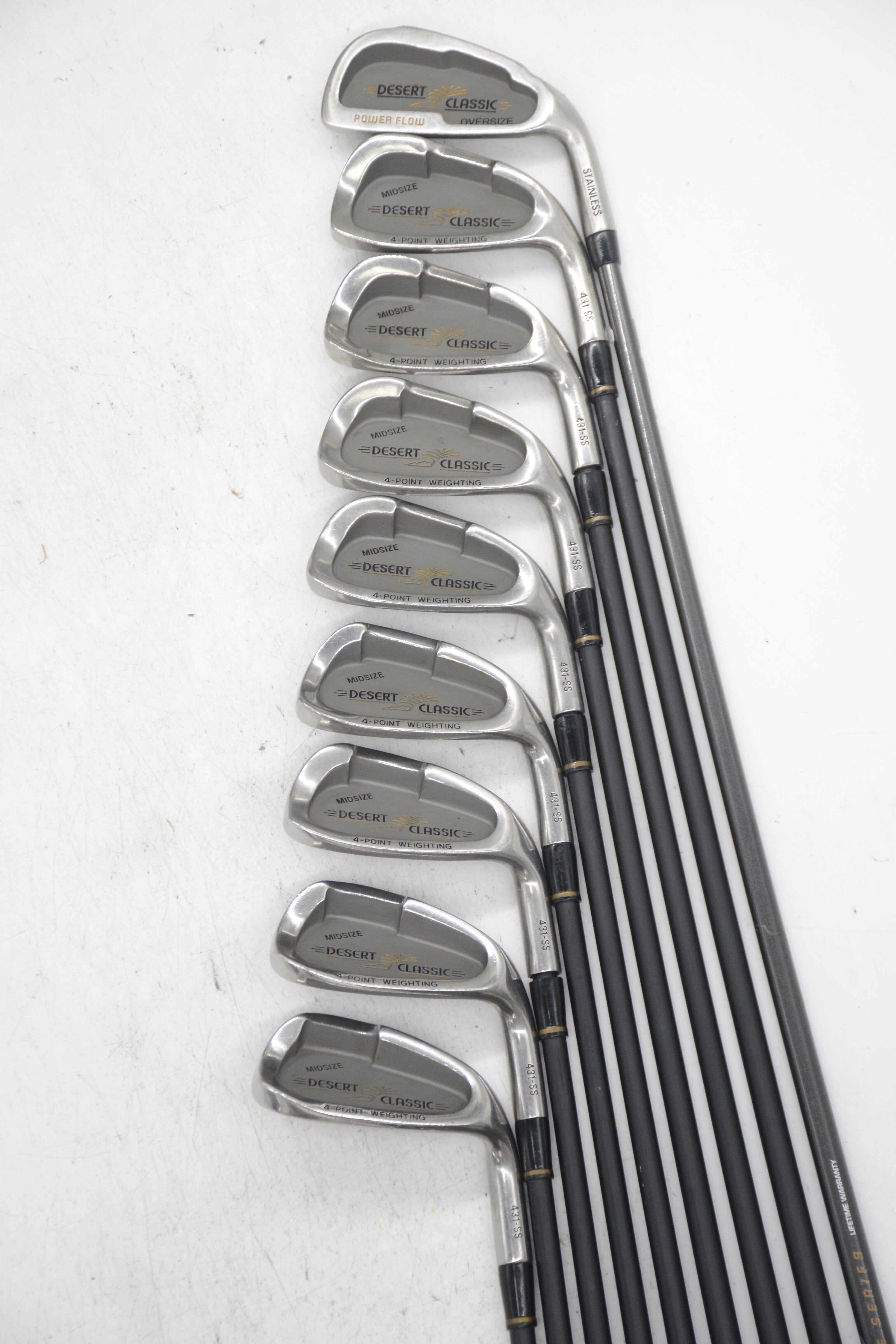 Palm Springs Desert Classic 2-PW Iron Set R Flex -0.25" Golf Clubs GolfRoots 