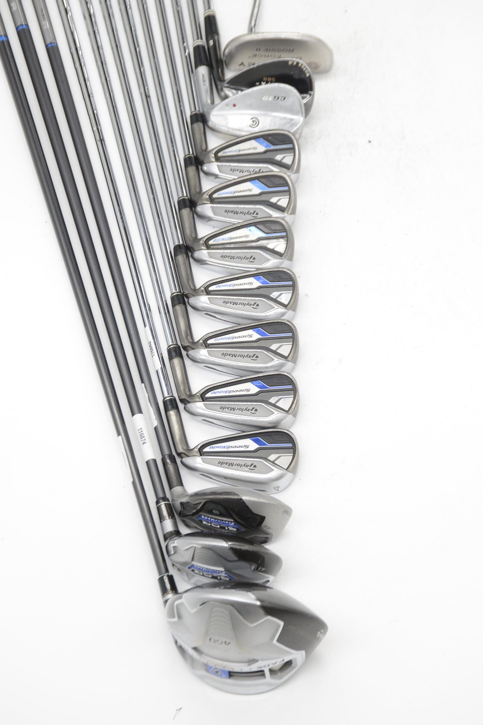 TaylorMade Speedblade Mixed Full Set R Flex +0.5" Golf Clubs GolfRoots 
