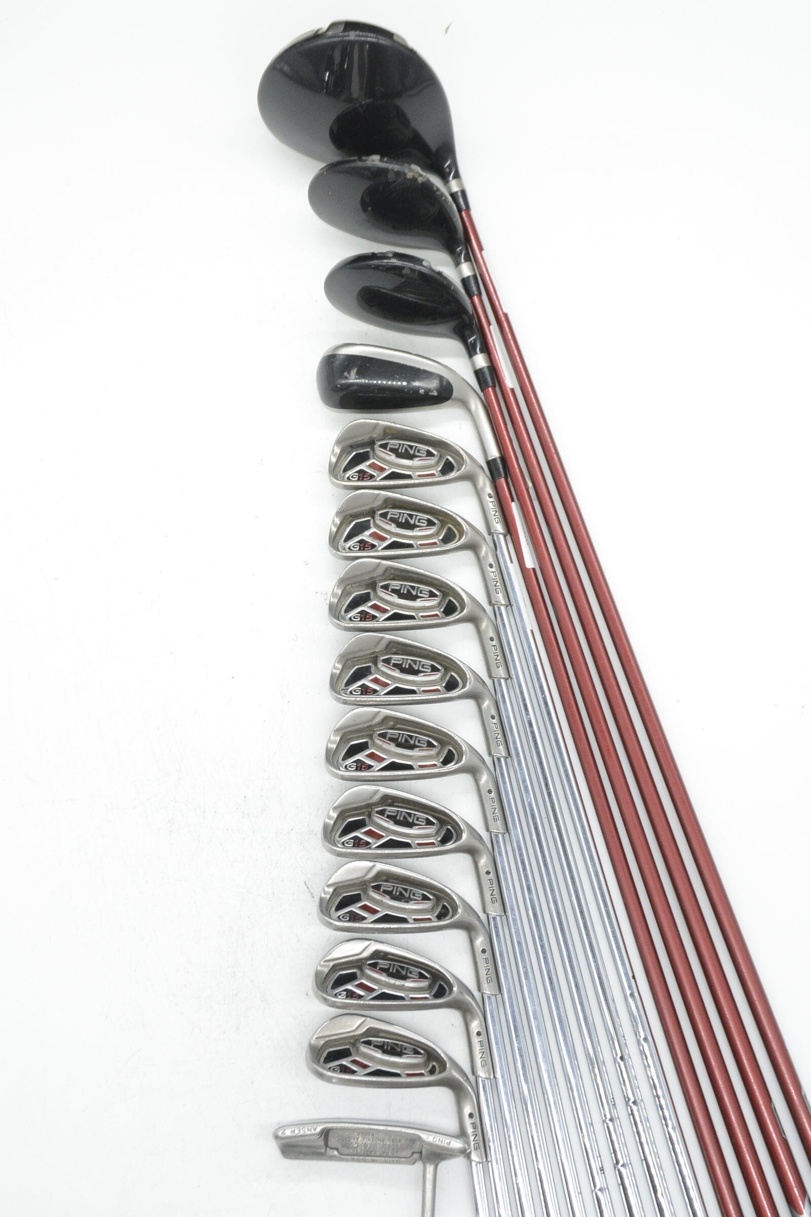 Ping G15 Mixed Full Set R Flex -0.25" Golf Clubs GolfRoots 