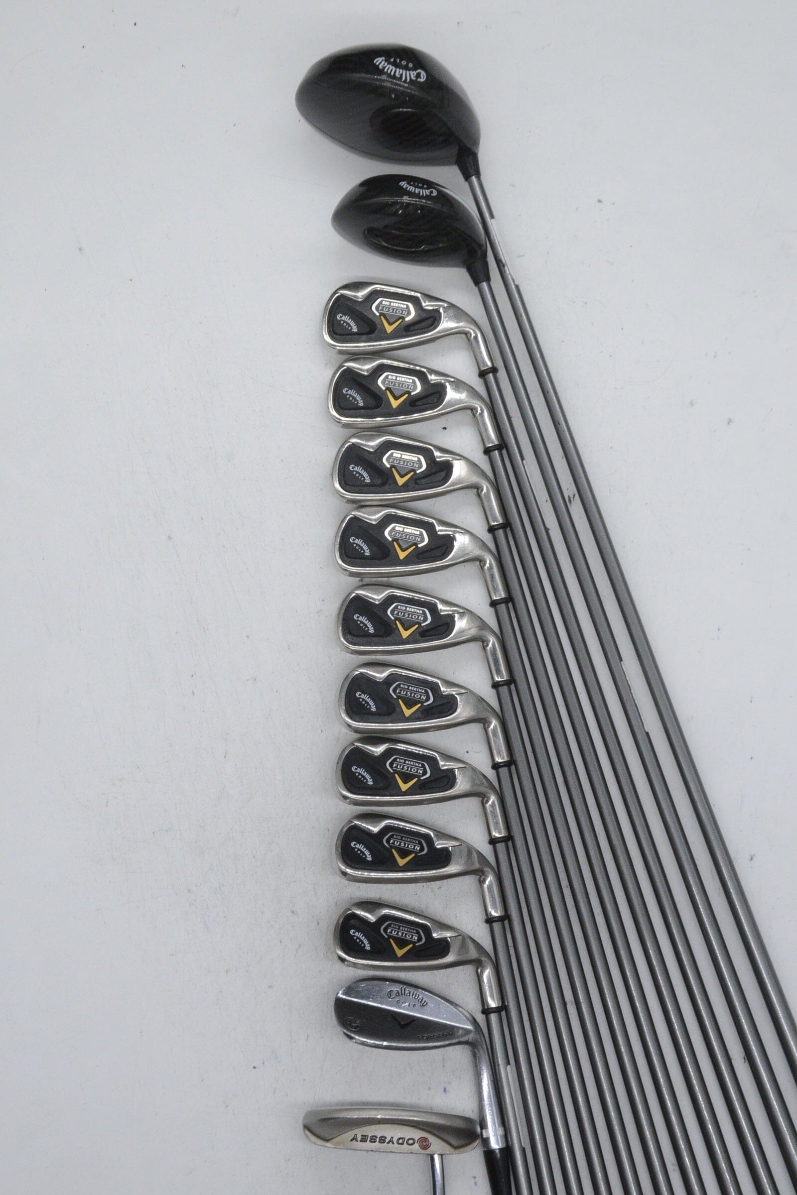 Callaway Big Bertha Fusion Mixed Full Set R Flex -0.5" Golf Clubs GolfRoots 