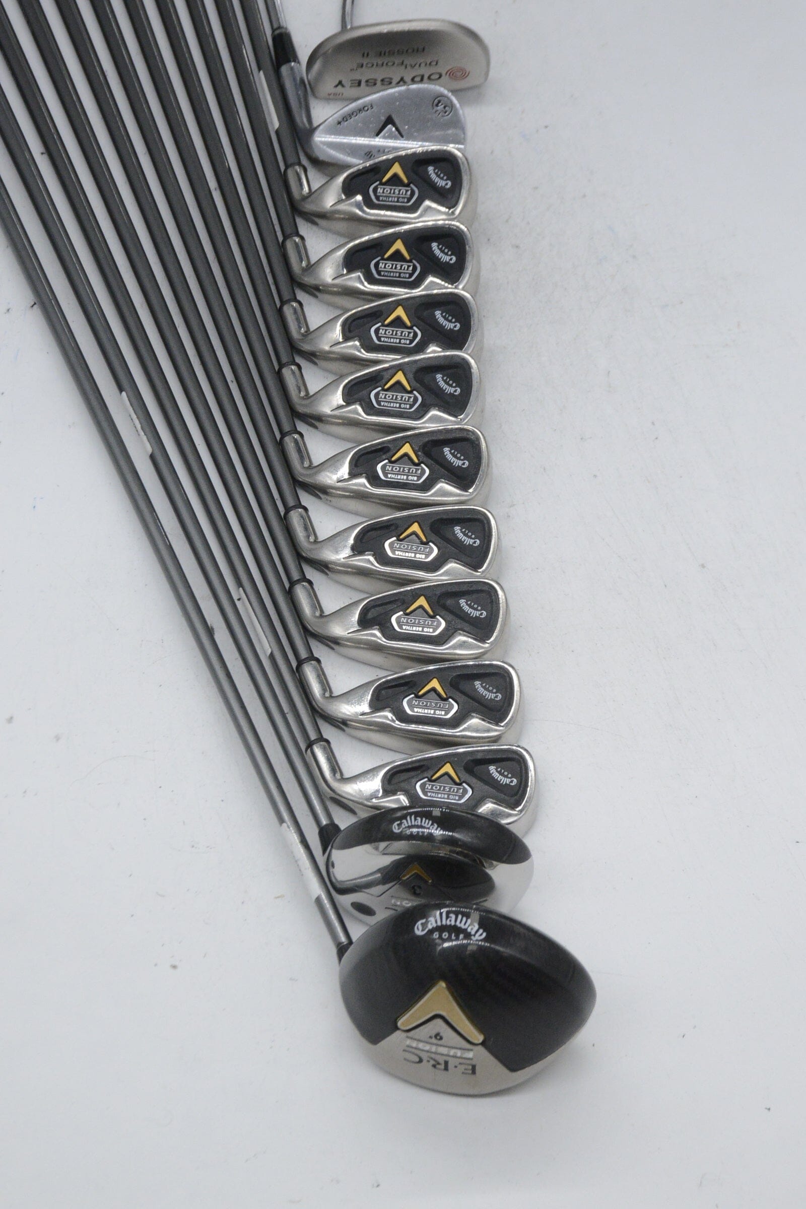 Callaway Big Bertha Fusion Mixed Full Set R Flex -0.5" Golf Clubs GolfRoots 