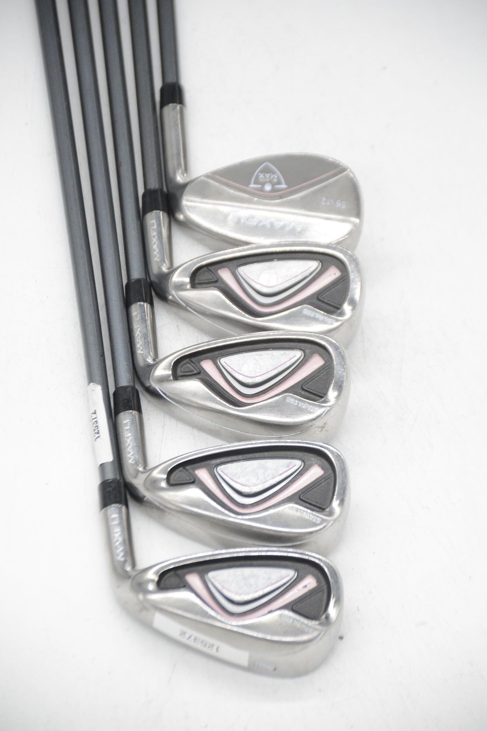 Women's MaxFli Black Max Ladies 7-PW, SW Iron Set W Flex -0.5" Golf Clubs GolfRoots 