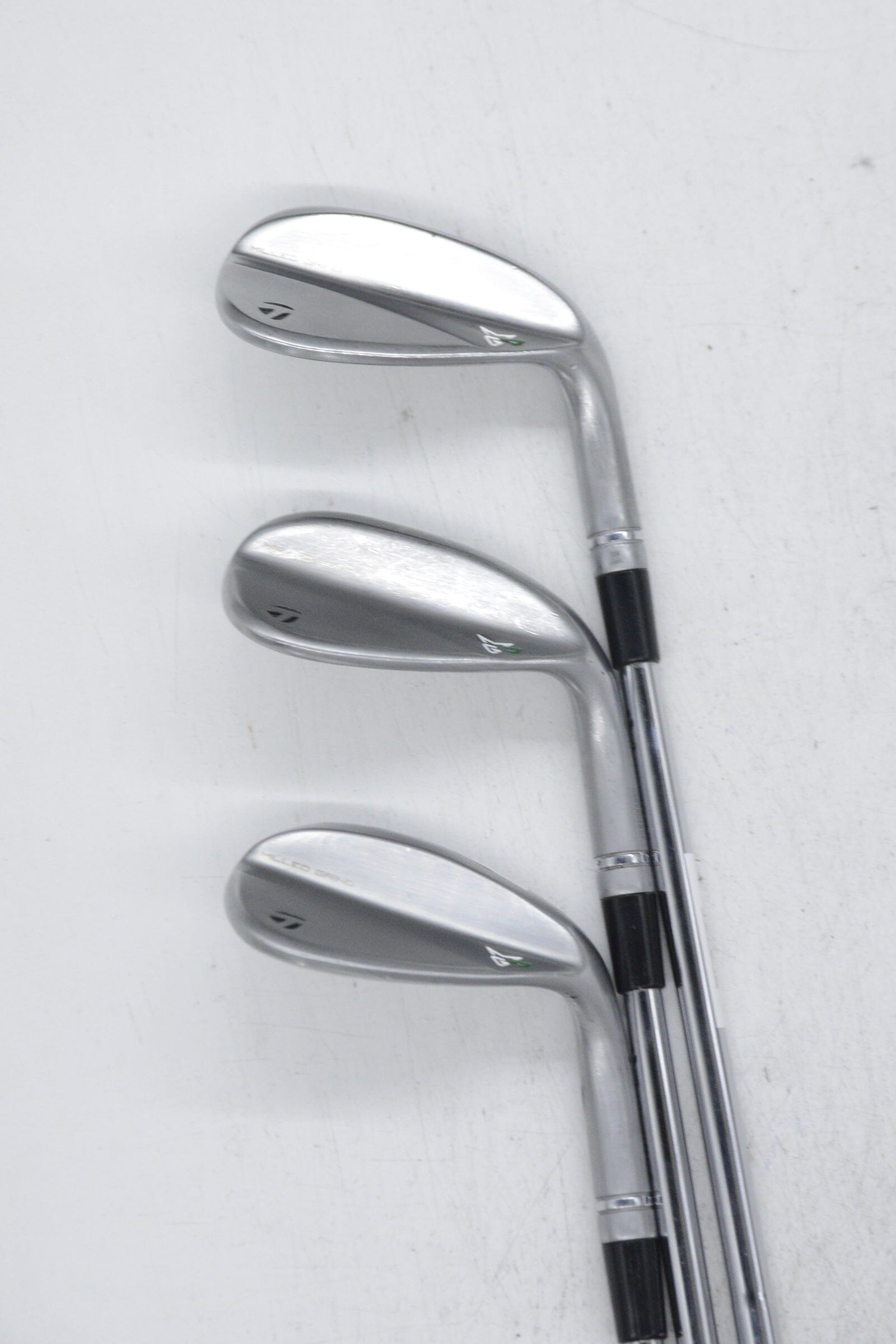 TaylorMade Milled Grind 4 Chrome 50, 54, 58 Degree Wedge Set S Flex Golf Clubs GolfRoots 
