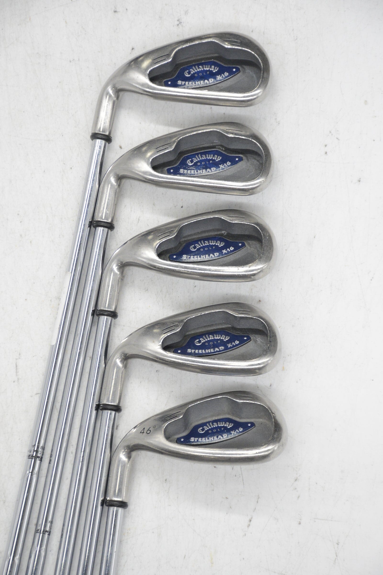 Lefty Callaway Steelhead X-16 6-PW Iron Set R Flex +0.5" Golf Clubs GolfRoots 