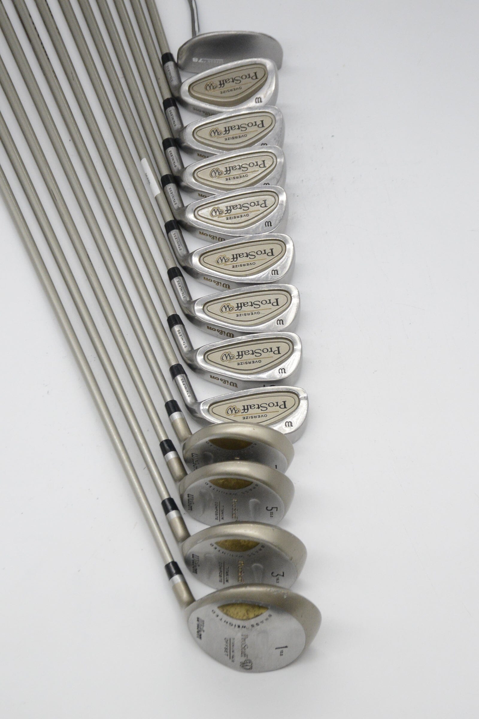 Women's Wilson Oversize ProStaff Mixed Full Set W Flex -1.75" Golf Clubs GolfRoots 