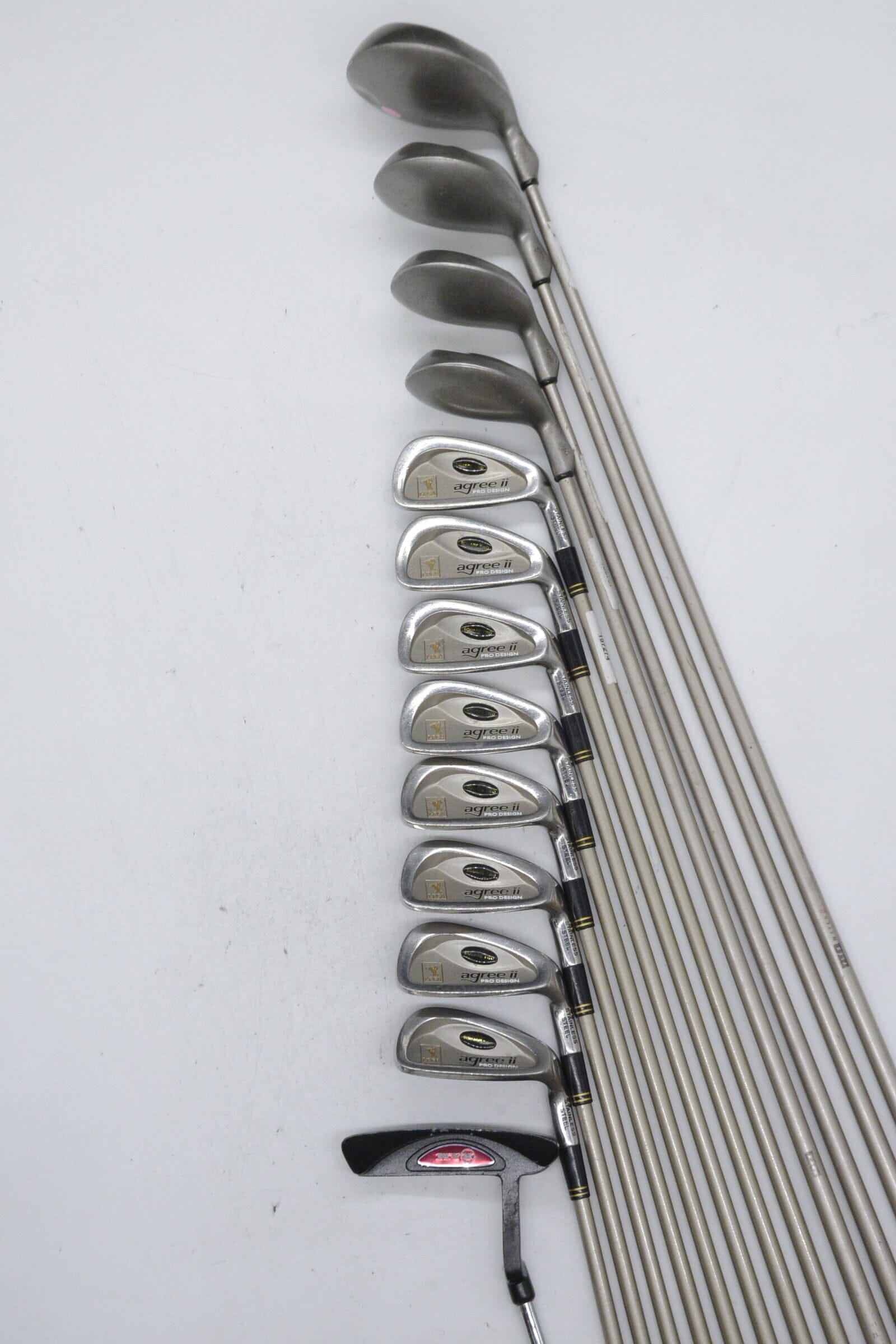 Women's *Dented* LPGA Agree ii Pro Design Mixed Full Set W Flex +0.75" Golf Clubs GolfRoots 