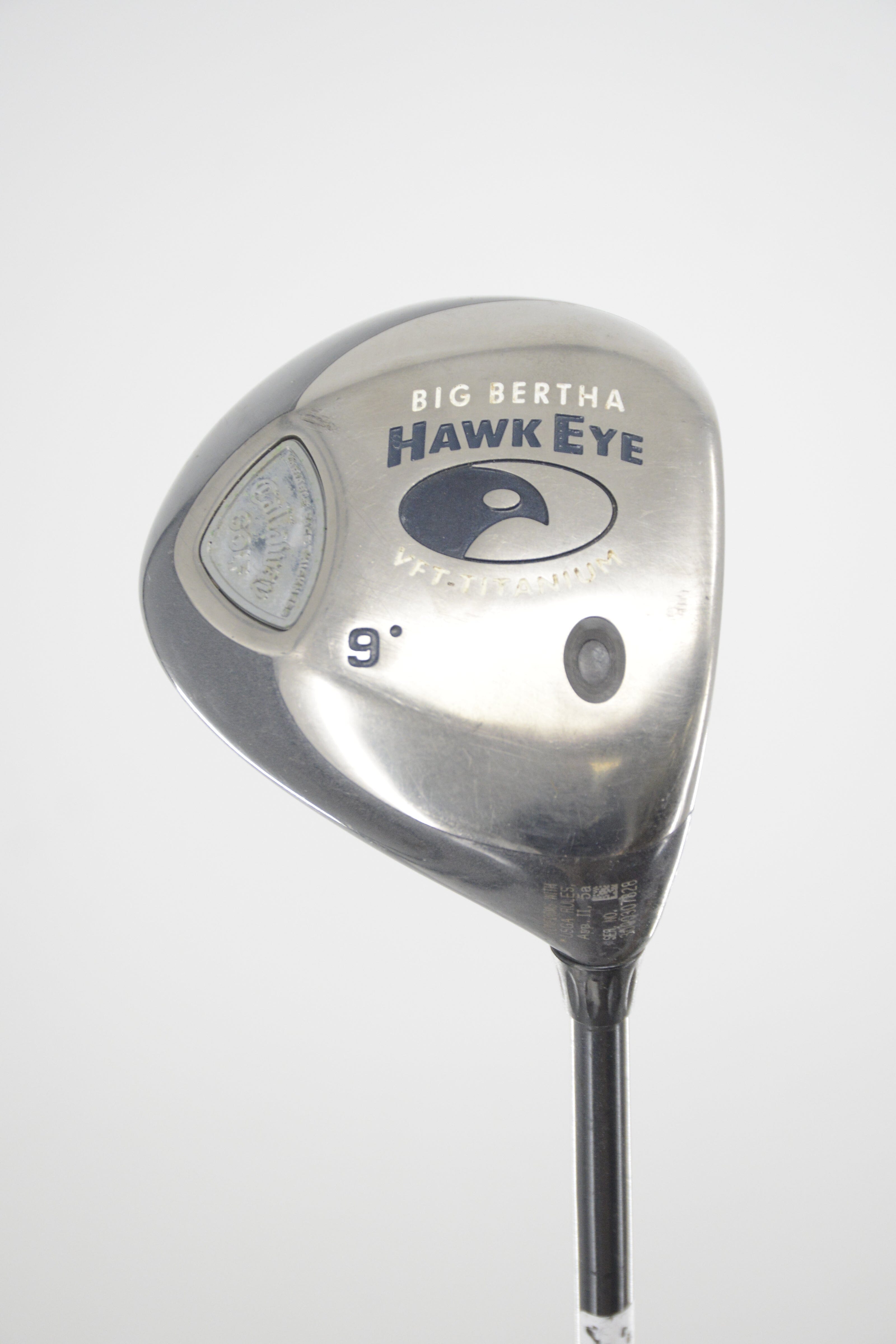 Callaway Great Big Bertha Hawk Eye 9 Degree Driver S Flex 43.5" Golf Clubs GolfRoots 