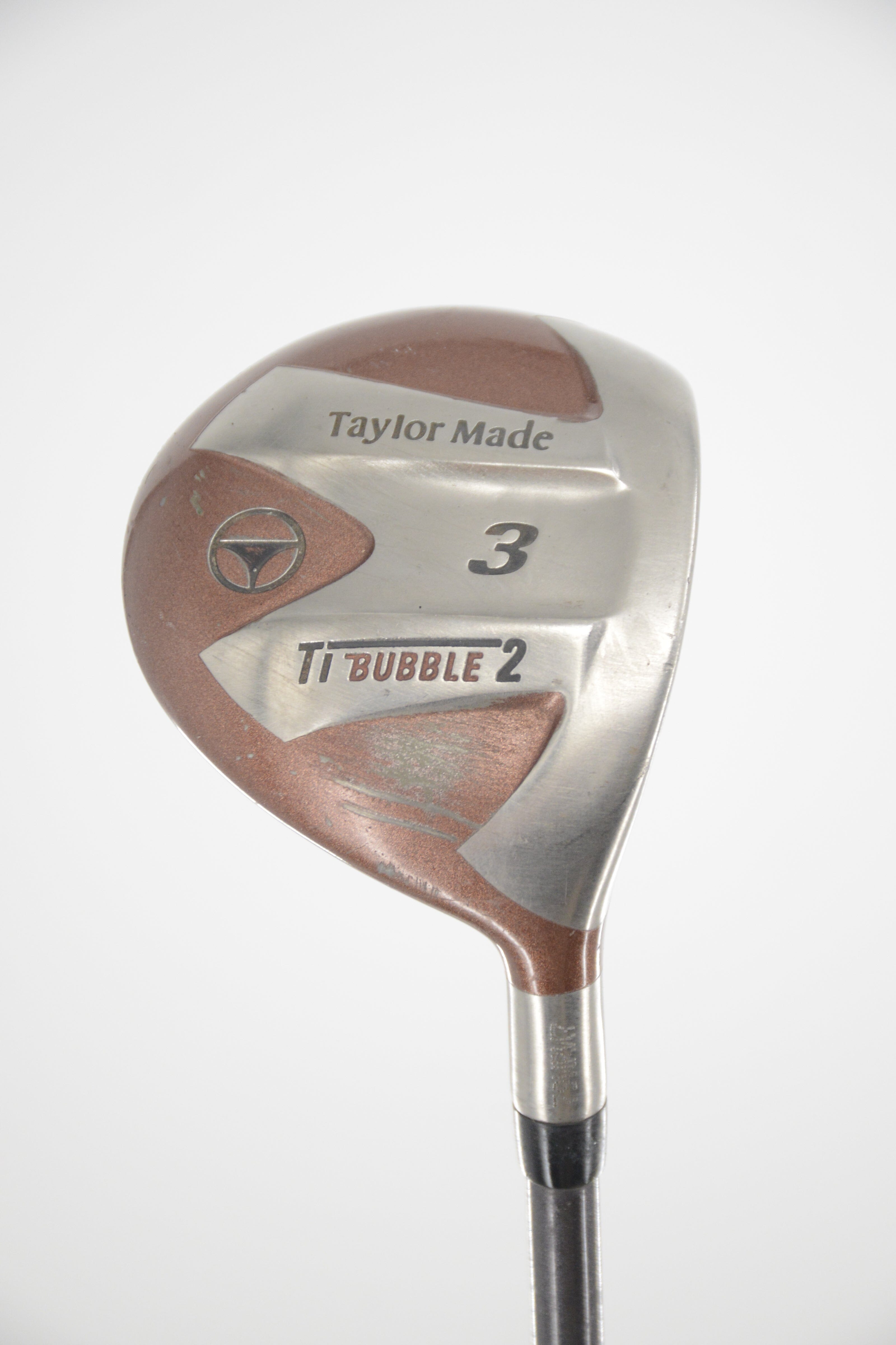 TaylorMade Titanium Bubble 2 3 Wood S Flex 43.25" Golf Clubs GolfRoots 