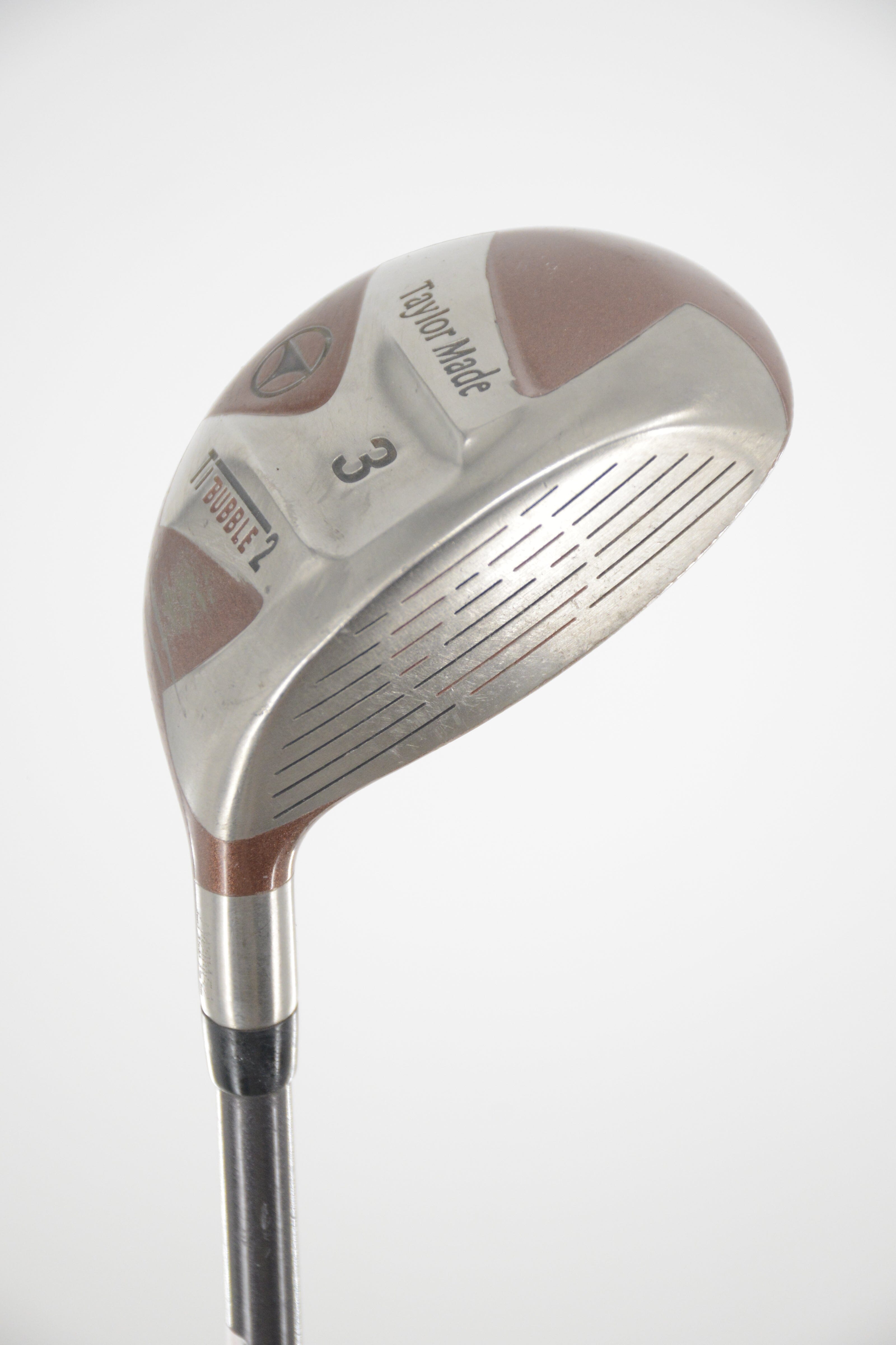 TaylorMade Titanium Bubble 2 3 Wood S Flex 43.25" Golf Clubs GolfRoots 