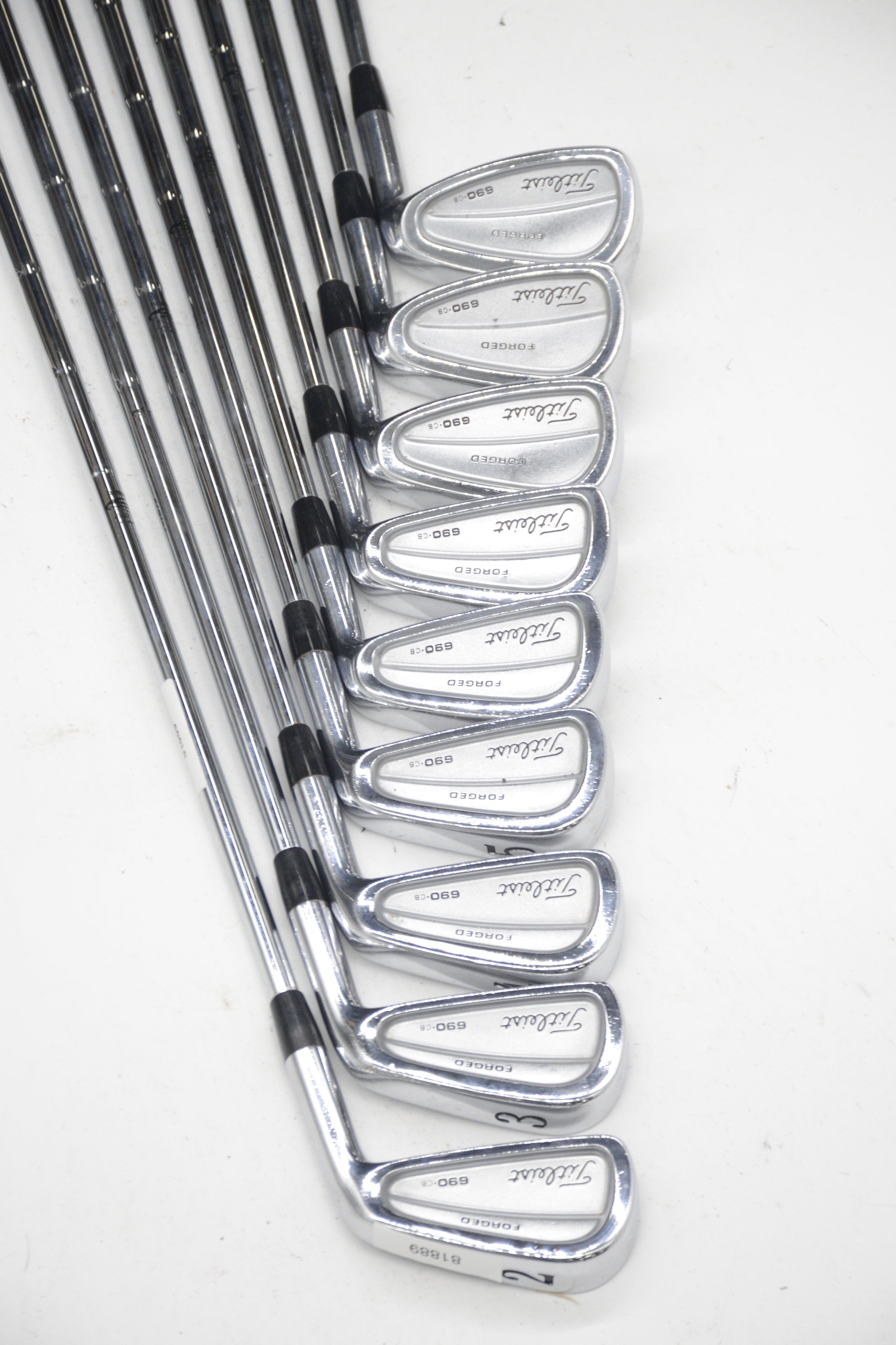 Titleist 690.CB Forged 2-PW Iron Set S Flex -0.25" Golf Clubs GolfRoots 