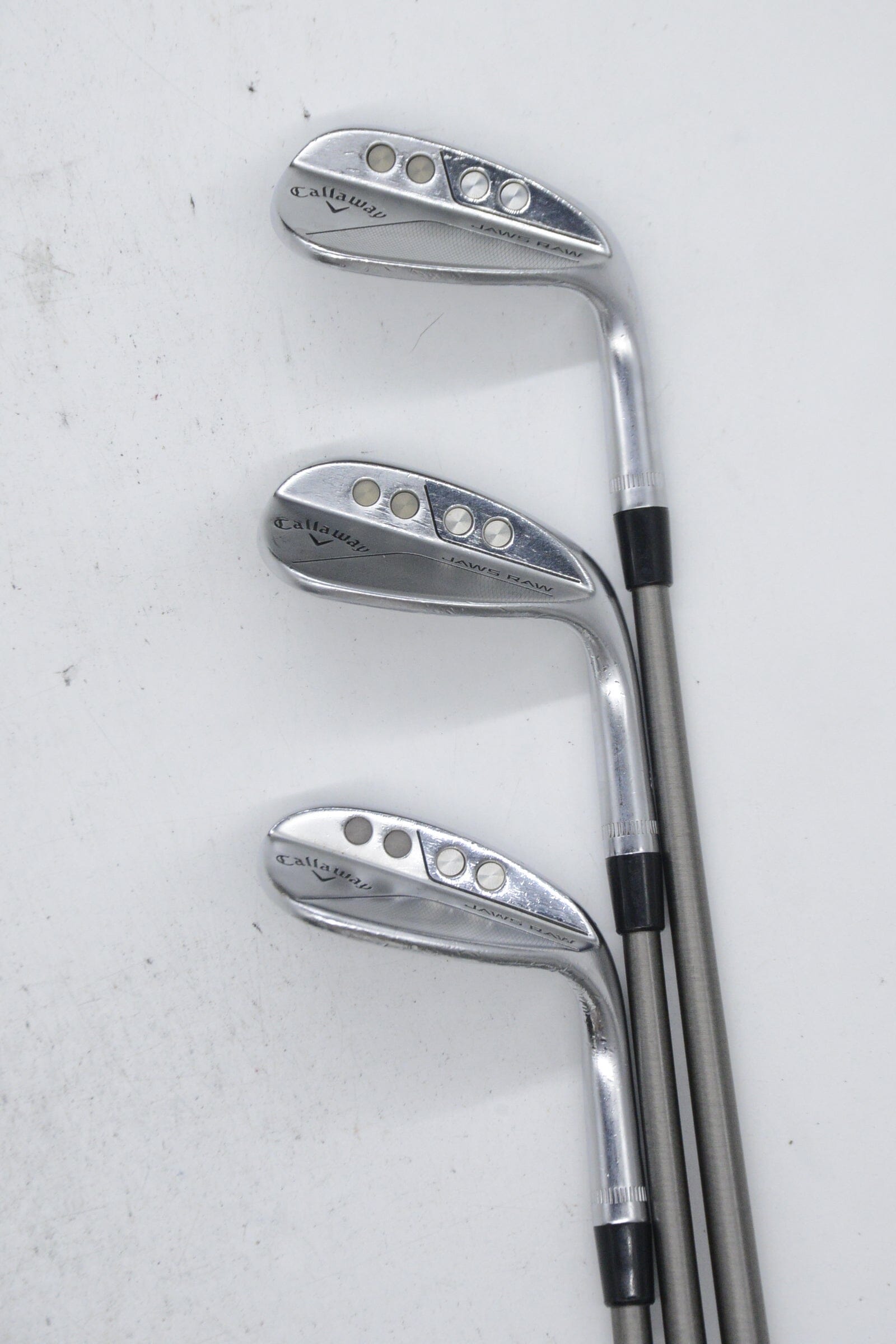 Callaway Jaws Raw 50, 54, 60 Degree Wedge Set R Flex Golf Clubs GolfRoots 