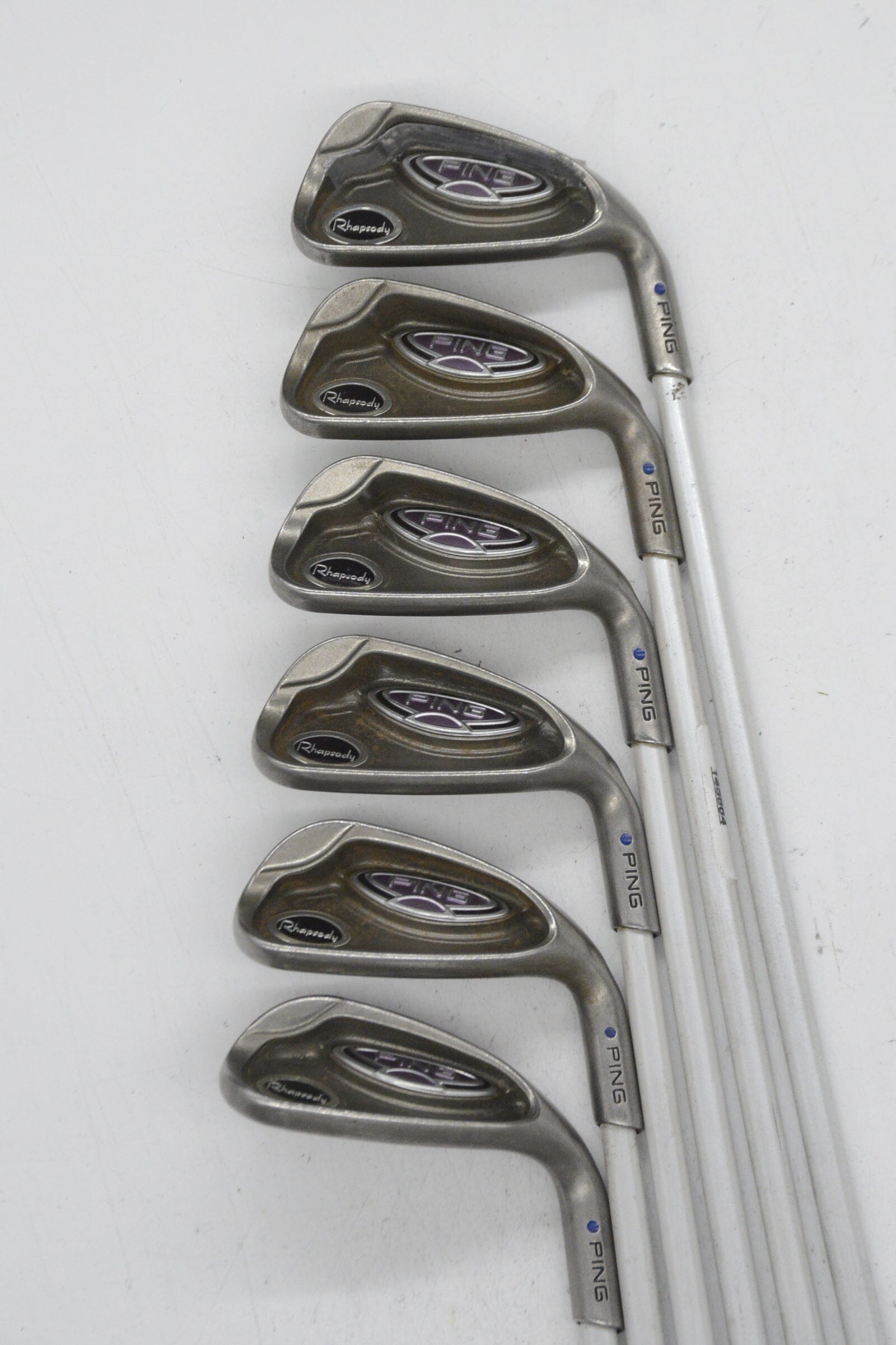 Women's Ping Rhapsody 6-PW, SW Iron Set W Flex Std Length Golf Clubs GolfRoots 
