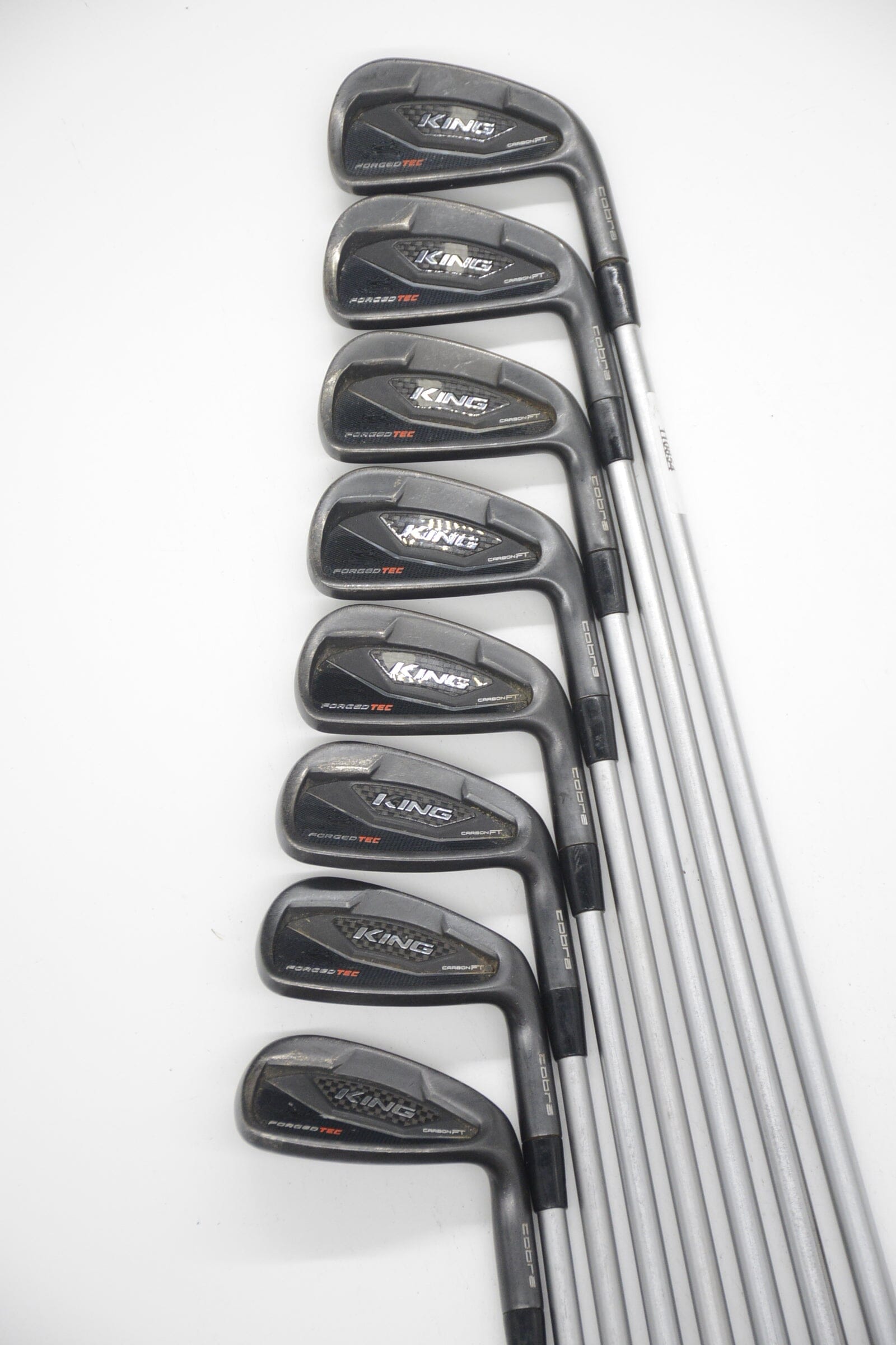 Cobra King Forged Tec Black 3-PW Iron Set S Flex +0.25" Golf Clubs GolfRoots 