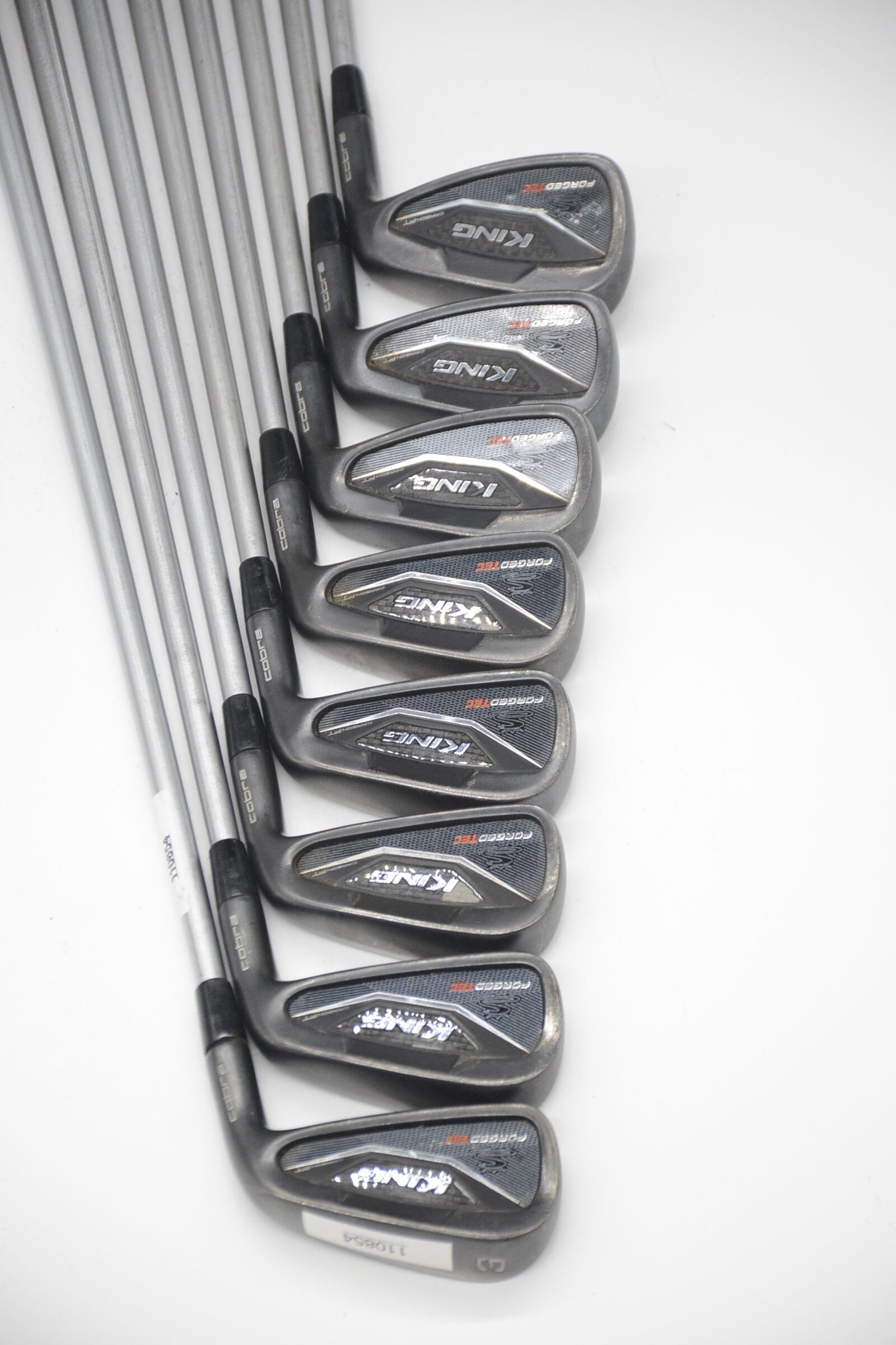 Cobra King Forged Tec Black 3-PW Iron Set S Flex +0.25" Golf Clubs GolfRoots 