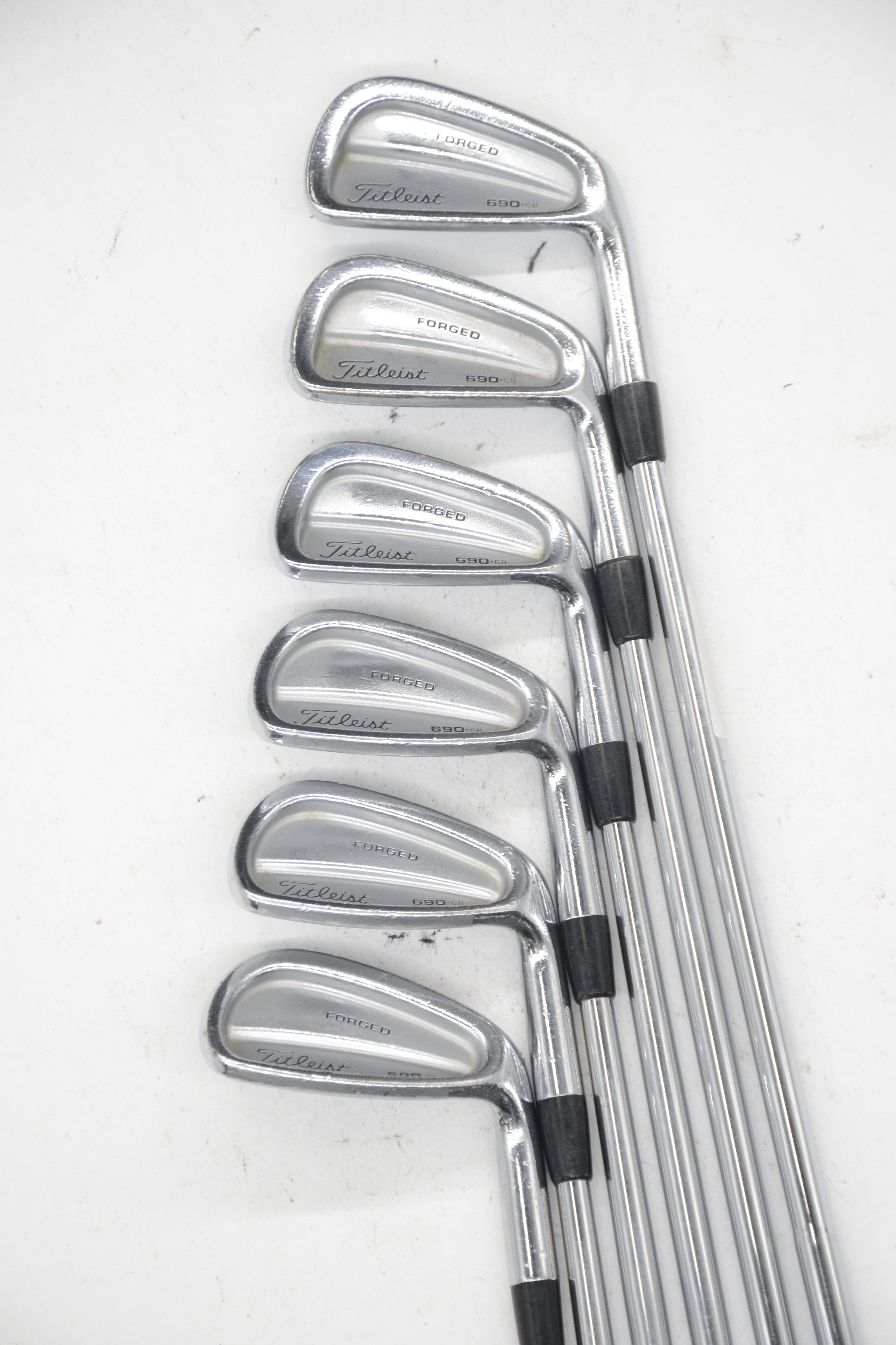 Titleist 690.CB Forged 4, 5, 7-PW Iron Set S Flex Std Length Golf Clubs GolfRoots 