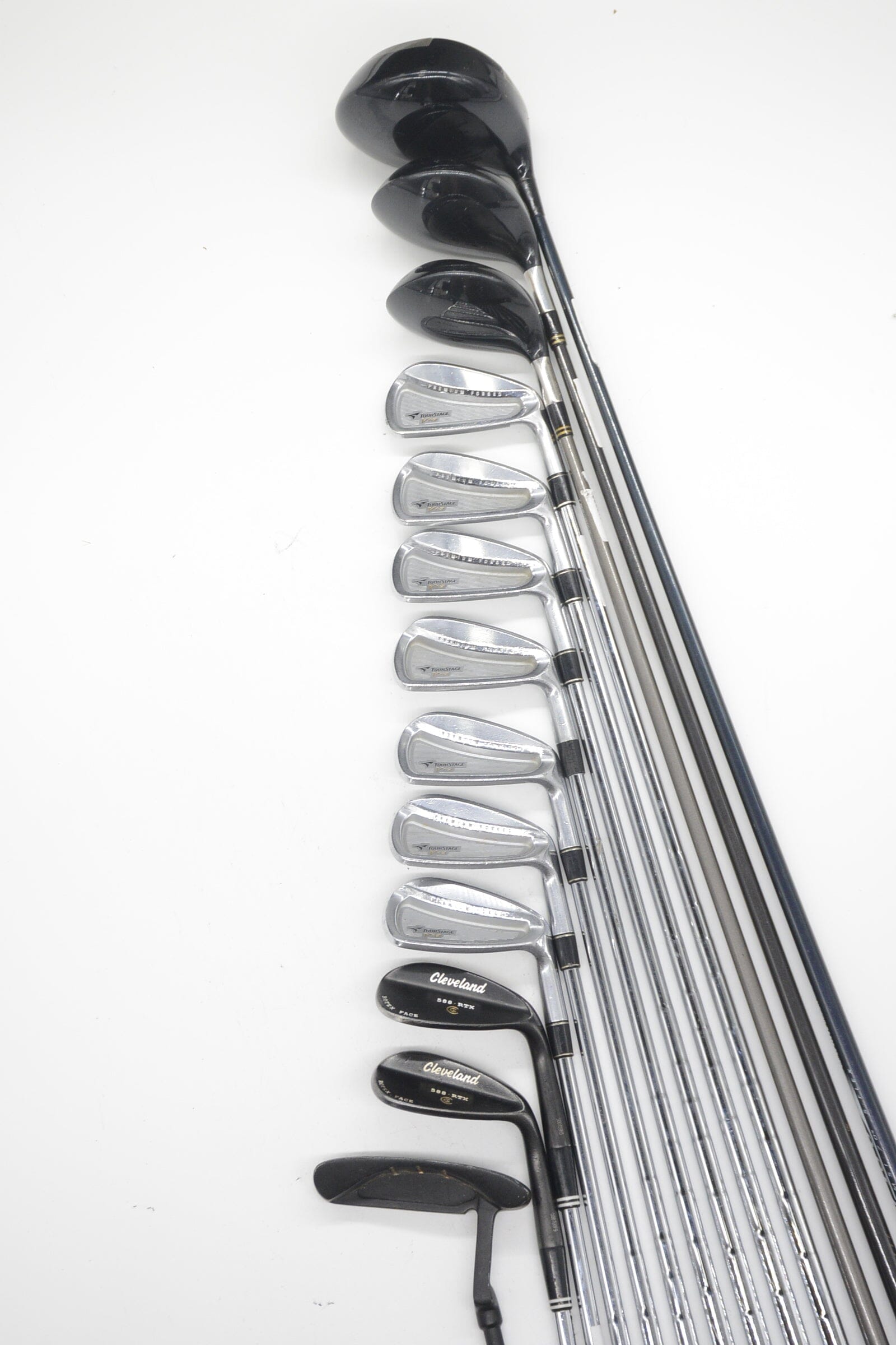 Bridgestone Tour Stage ViQ Mixed Full Set S Flex Std Length Golf Clubs GolfRoots 