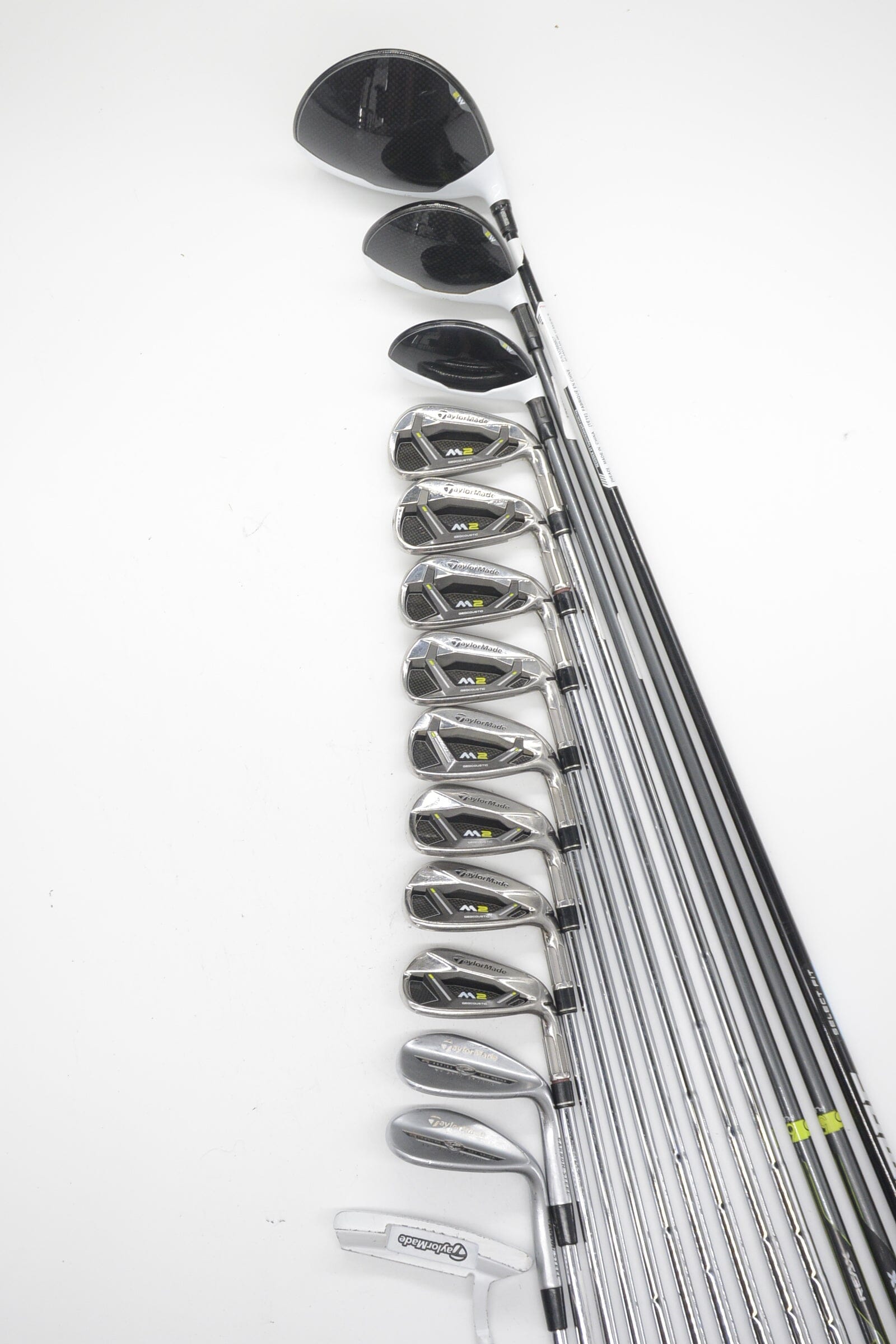 TaylorMade M2 2017 Mixed Full Set R Flex +0.25" Golf Clubs GolfRoots 