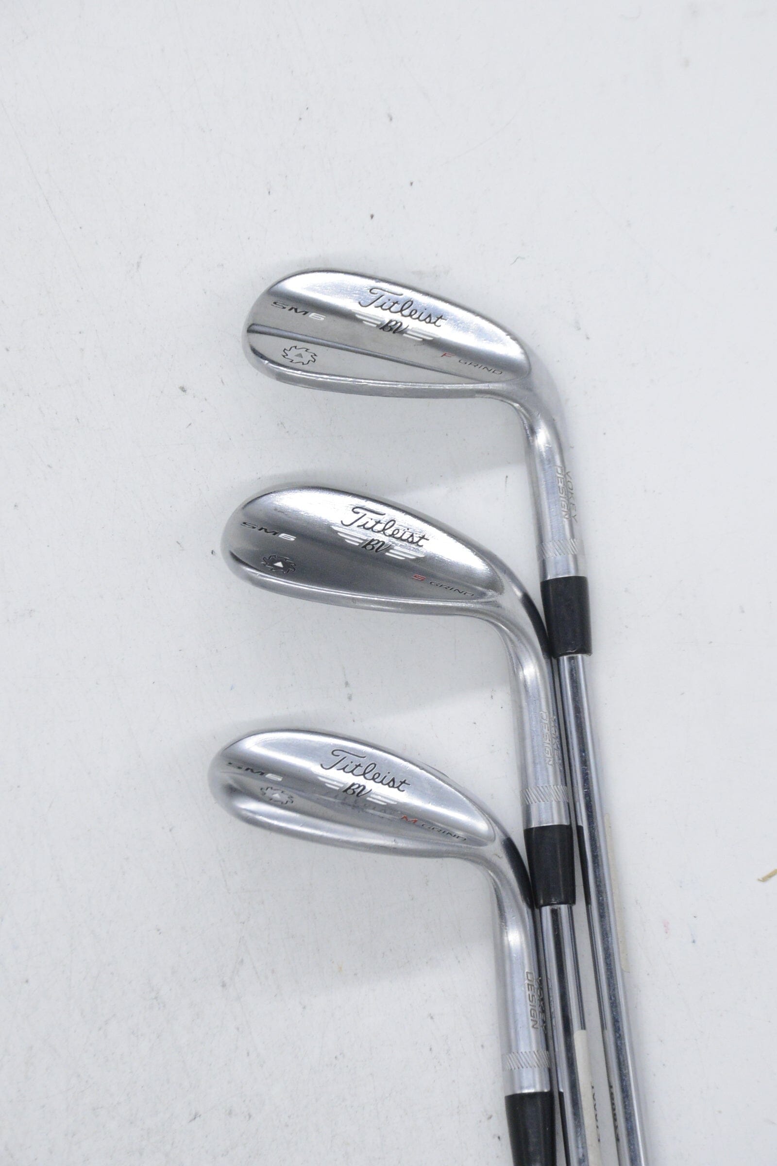 Titleist Vokey SM6 Tour Chrome 50, 56, 60 Degree Wedge Set Wedge Flex Golf Clubs GolfRoots 