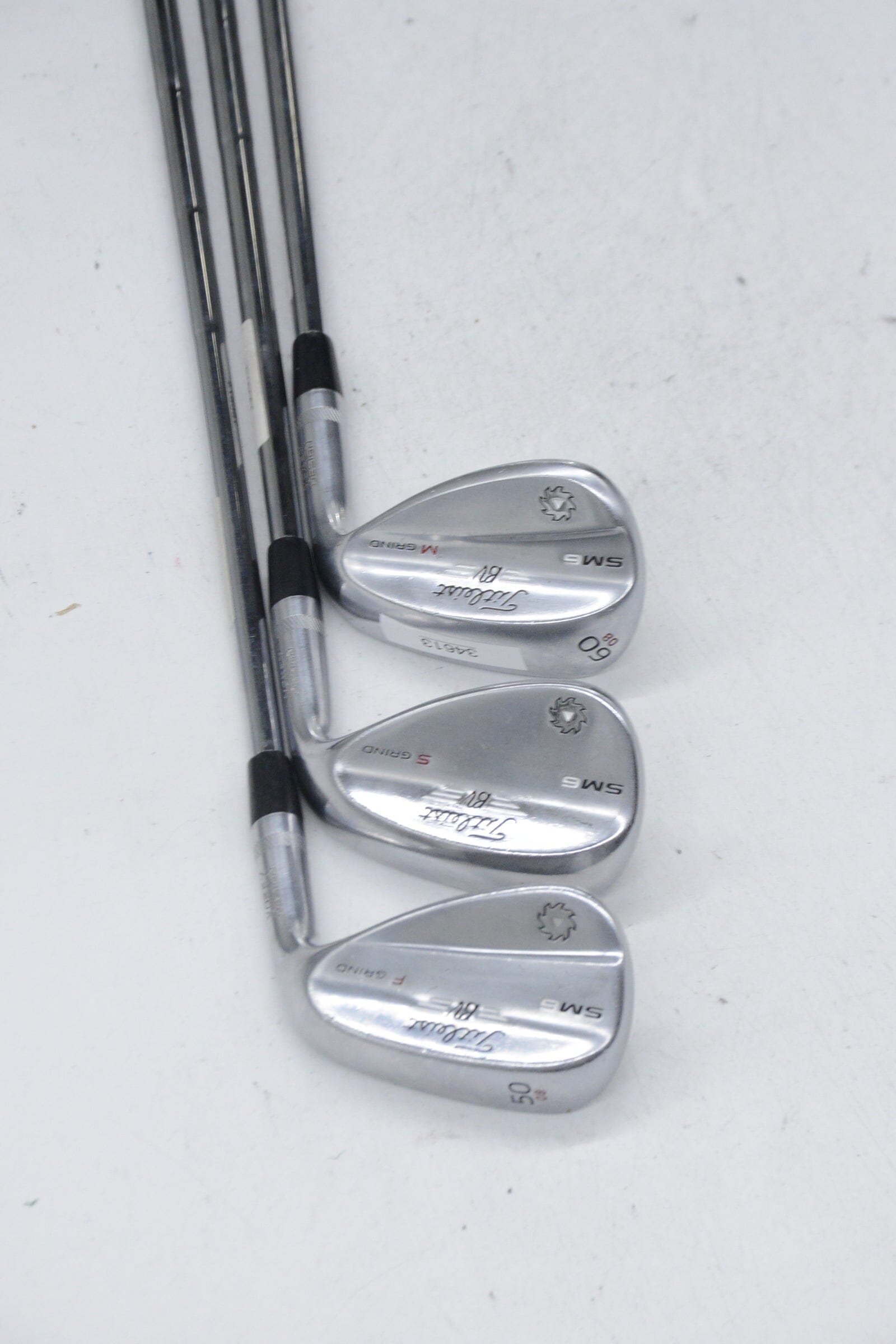 Titleist Vokey SM6 Tour Chrome 50, 56, 60 Degree Wedge Set Wedge Flex Golf Clubs GolfRoots 