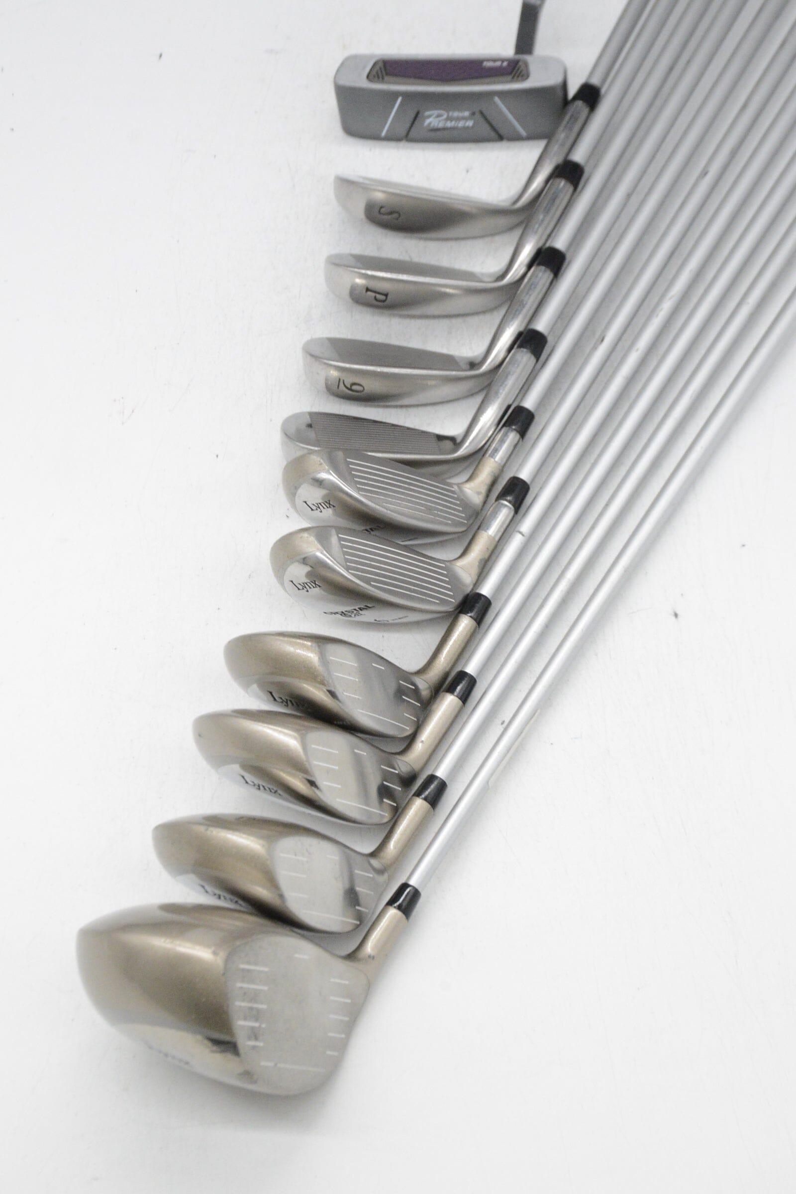 Women's Lynx Crystal Cat Mixed Full Set W Flex -0.25" Golf Clubs GolfRoots 