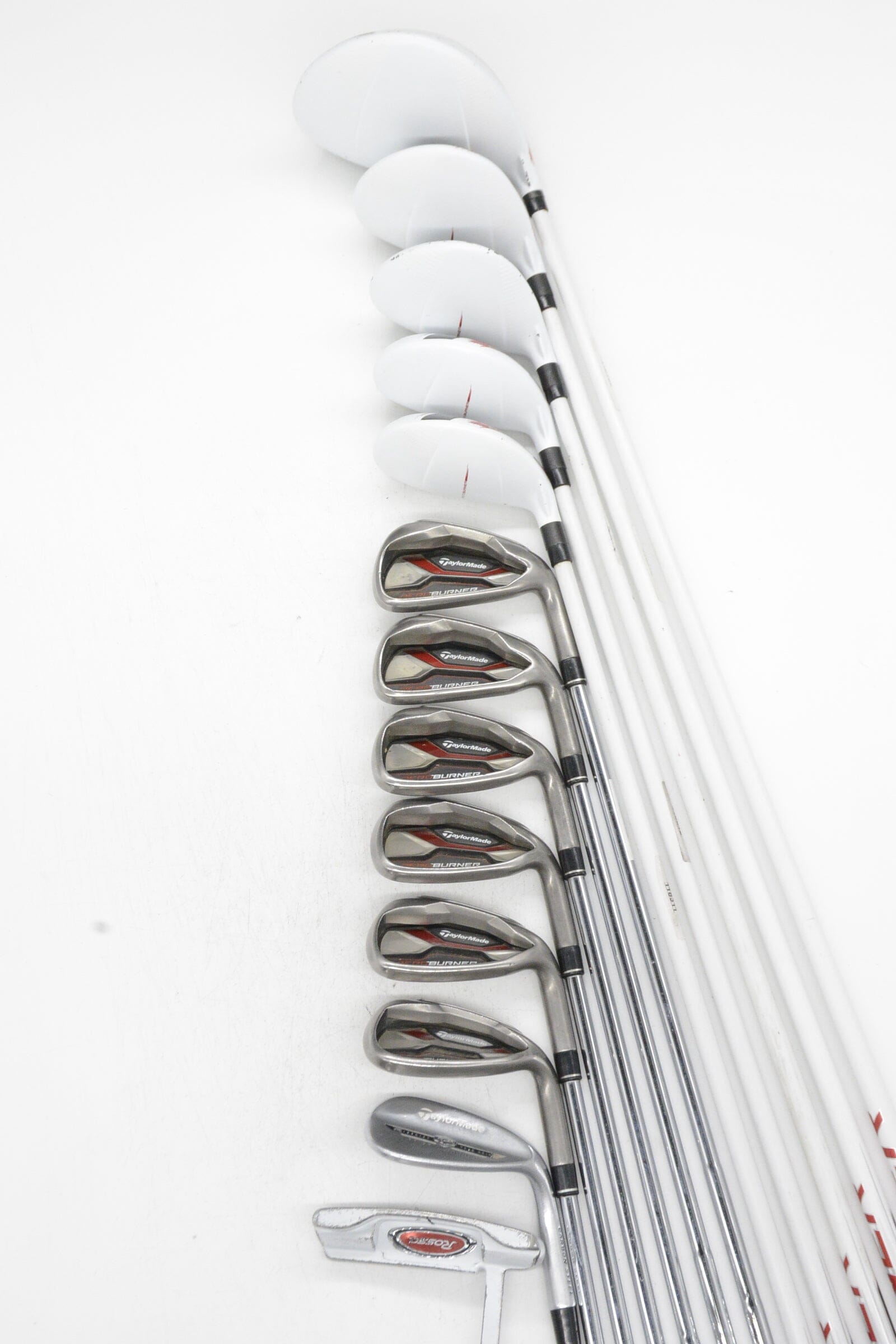 TaylorMade Aeroburner Mixed Full Set R Flex +0.25" Golf Clubs GolfRoots 