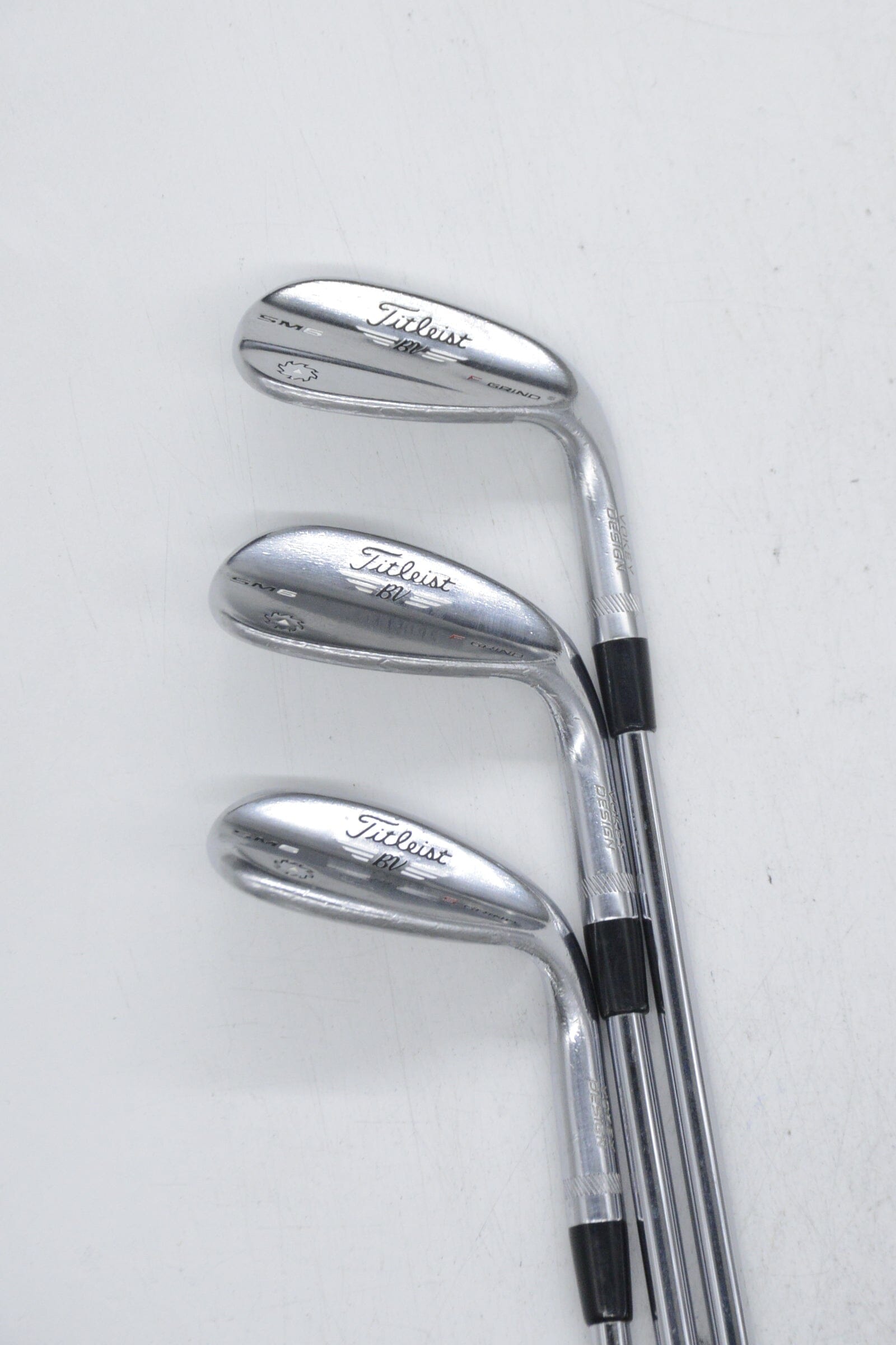 Titleist Vokey SM6 Tour Chrome 52, 56, 60 Degree Wedge Set Wedge Flex Golf Clubs GolfRoots 
