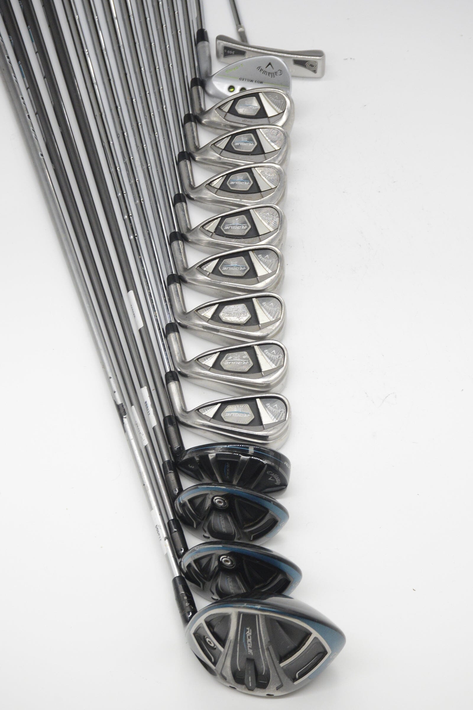 Callaway Rogue X Mixed Full Set R Flex -0.25" Golf Clubs GolfRoots 